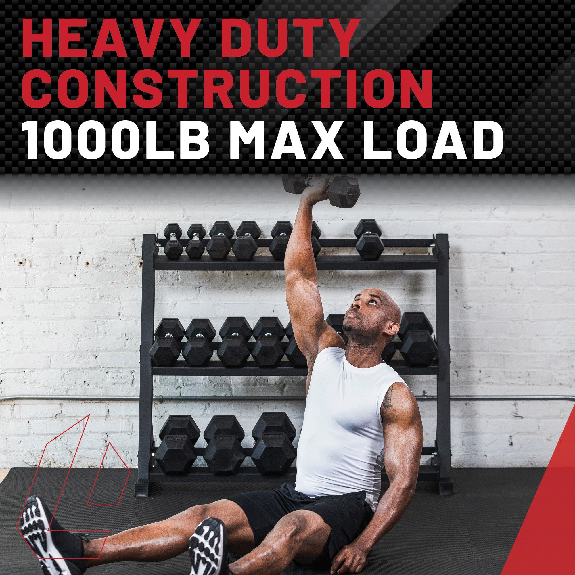 3-Tier Dumbbell Rack