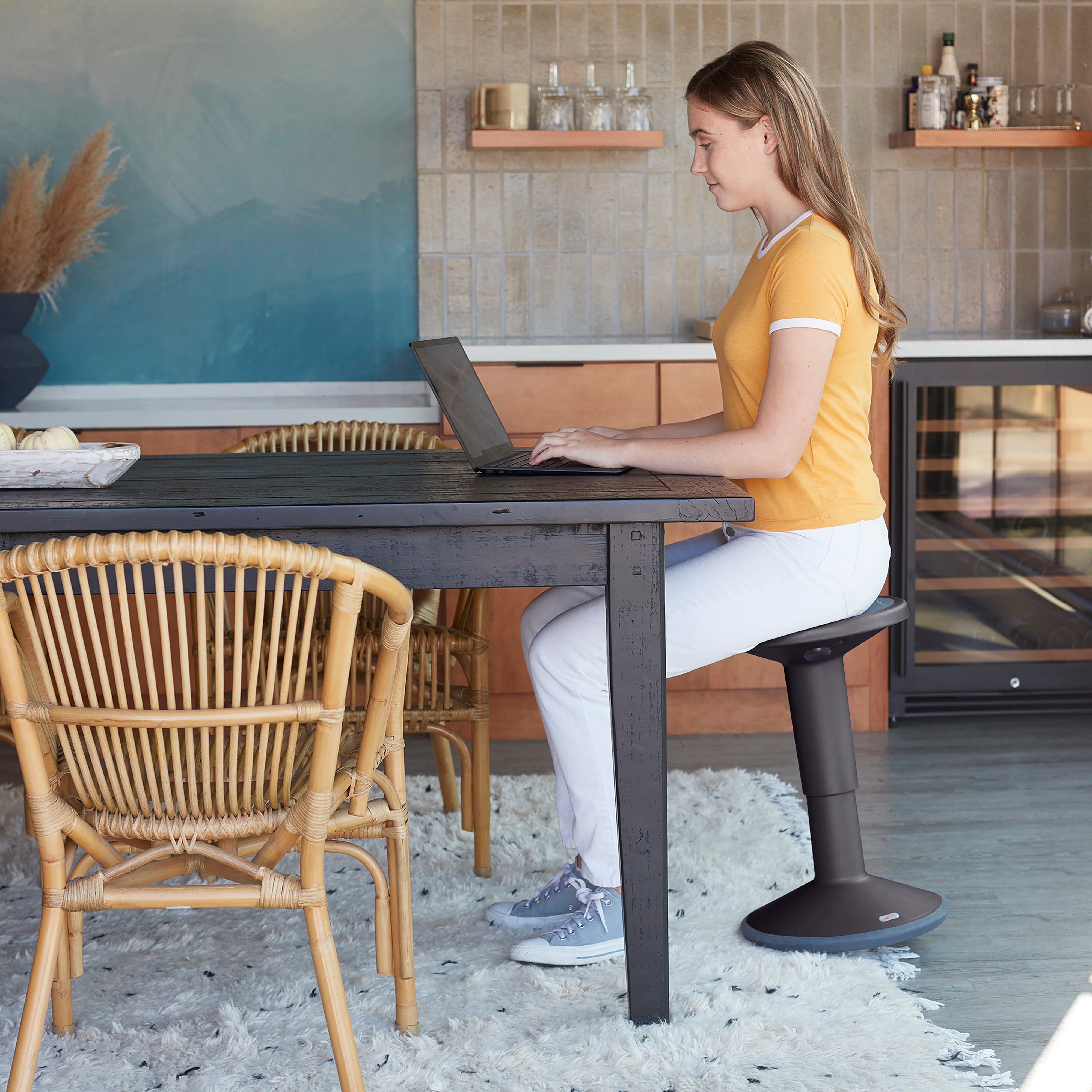 SitWell Adjustable Stool - Black