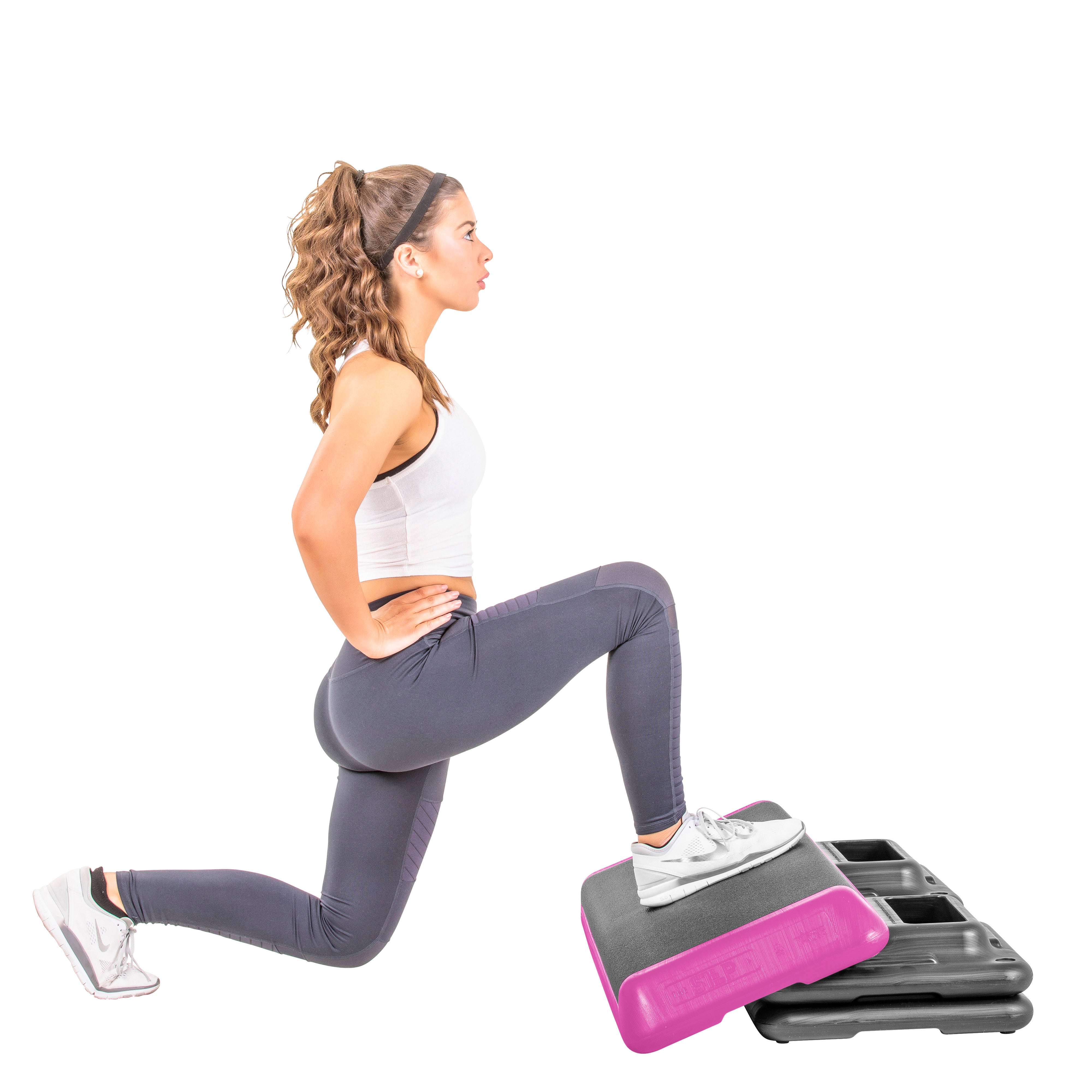 The Freestyle Step (Health Club Size) Pink (4 Risers) New