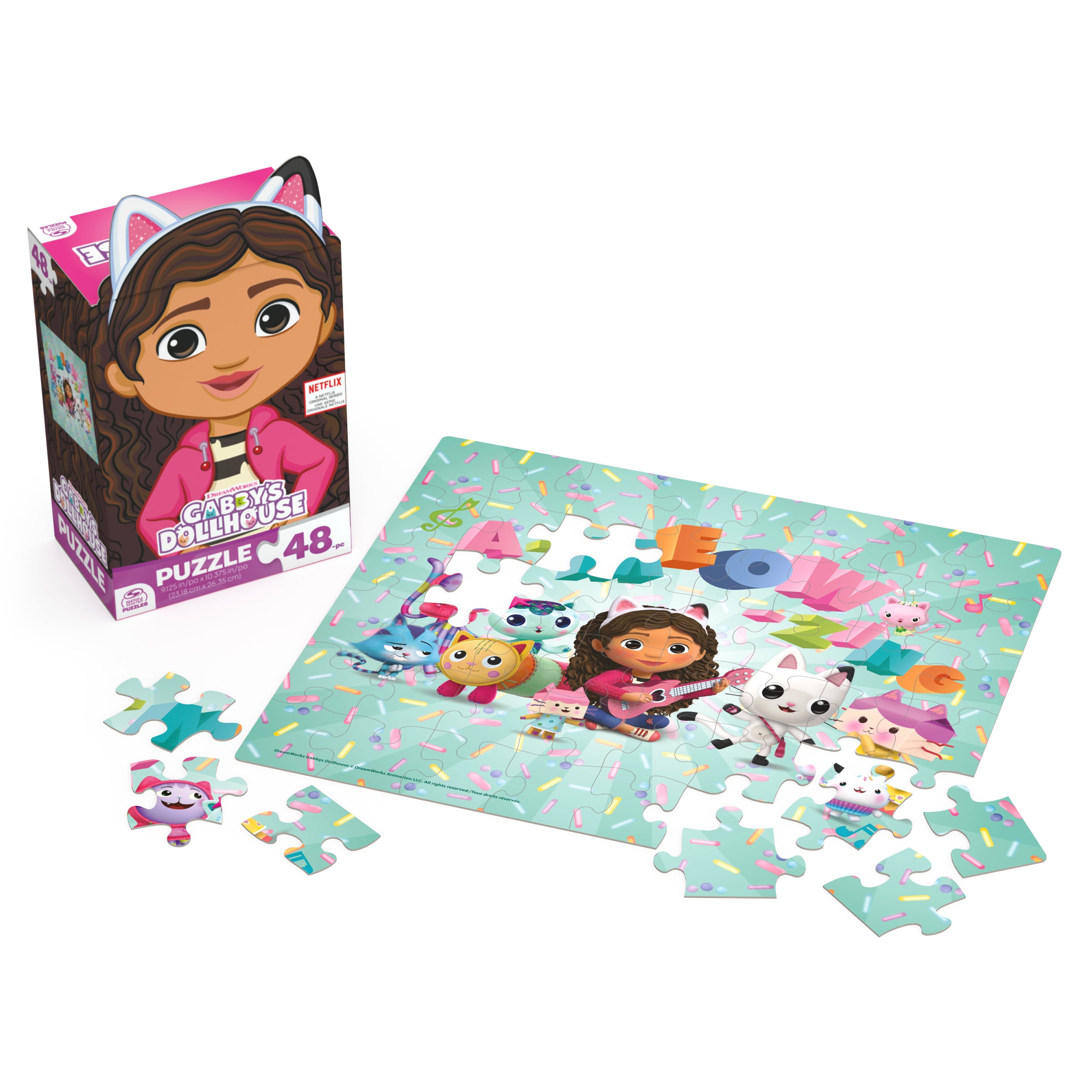 Gabby’s Dollhouse, 48-Piece A-Meow-Zing Easy Jigsaw Puzzle