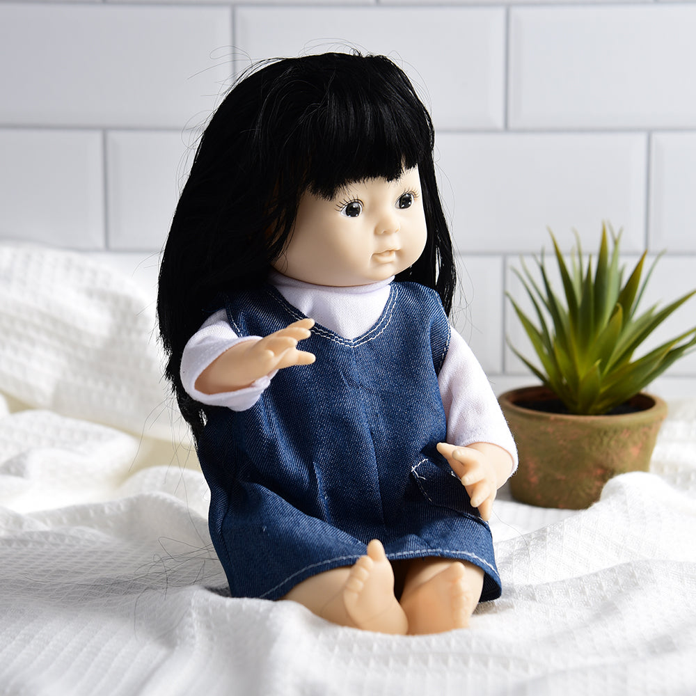 Asian Girl 13" Doll