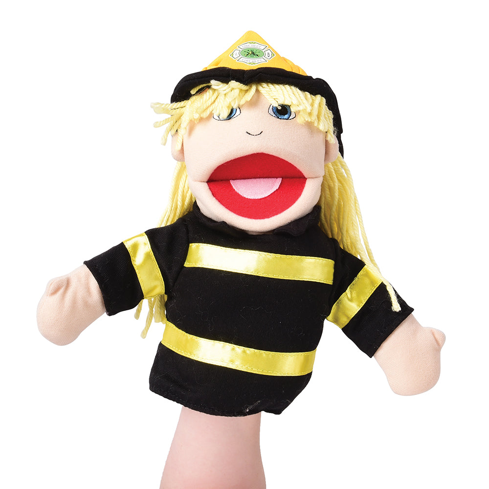Multi-Ethnic Career Puppet-Firefighter