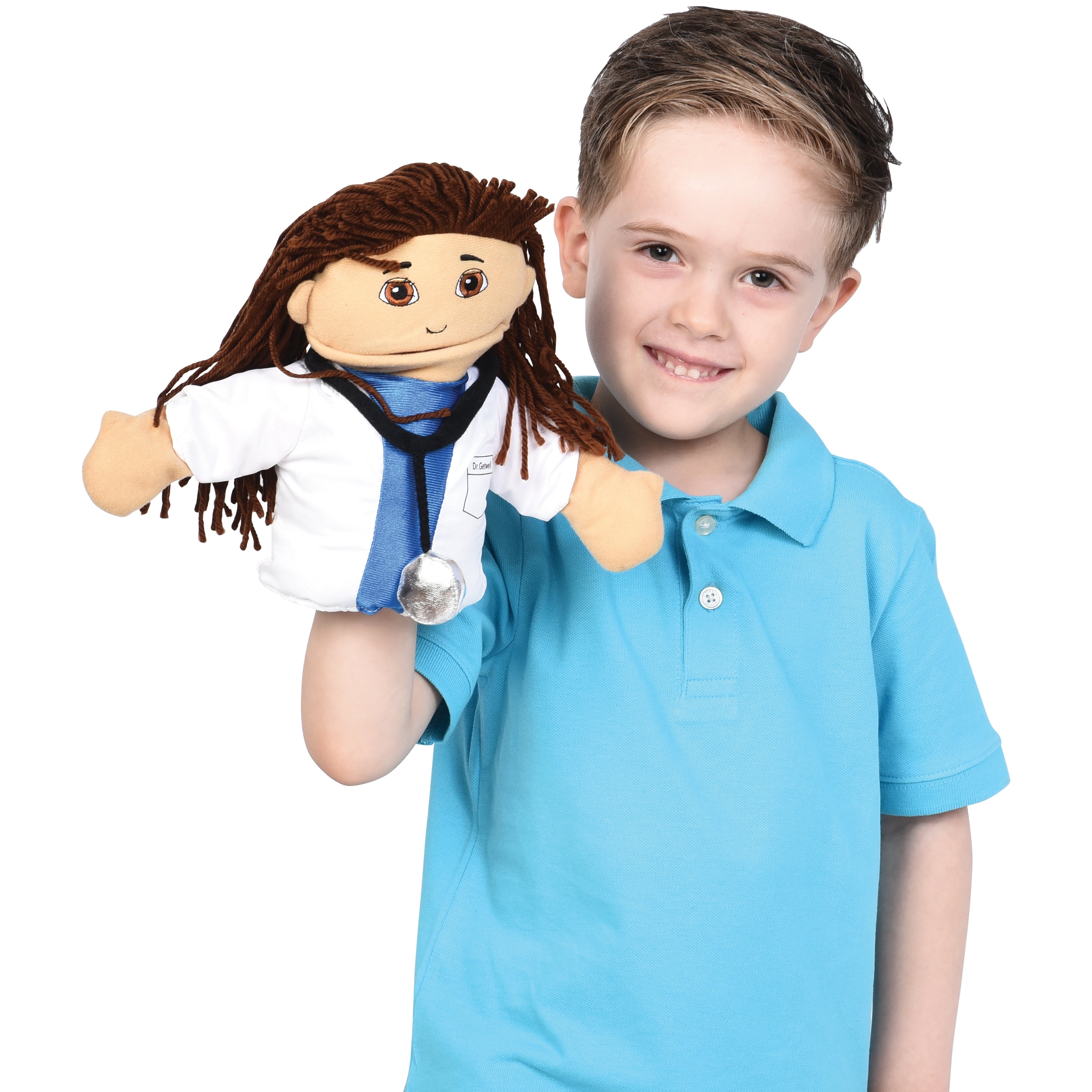 Set Of 6 Multi-Ethnic Career Puppets