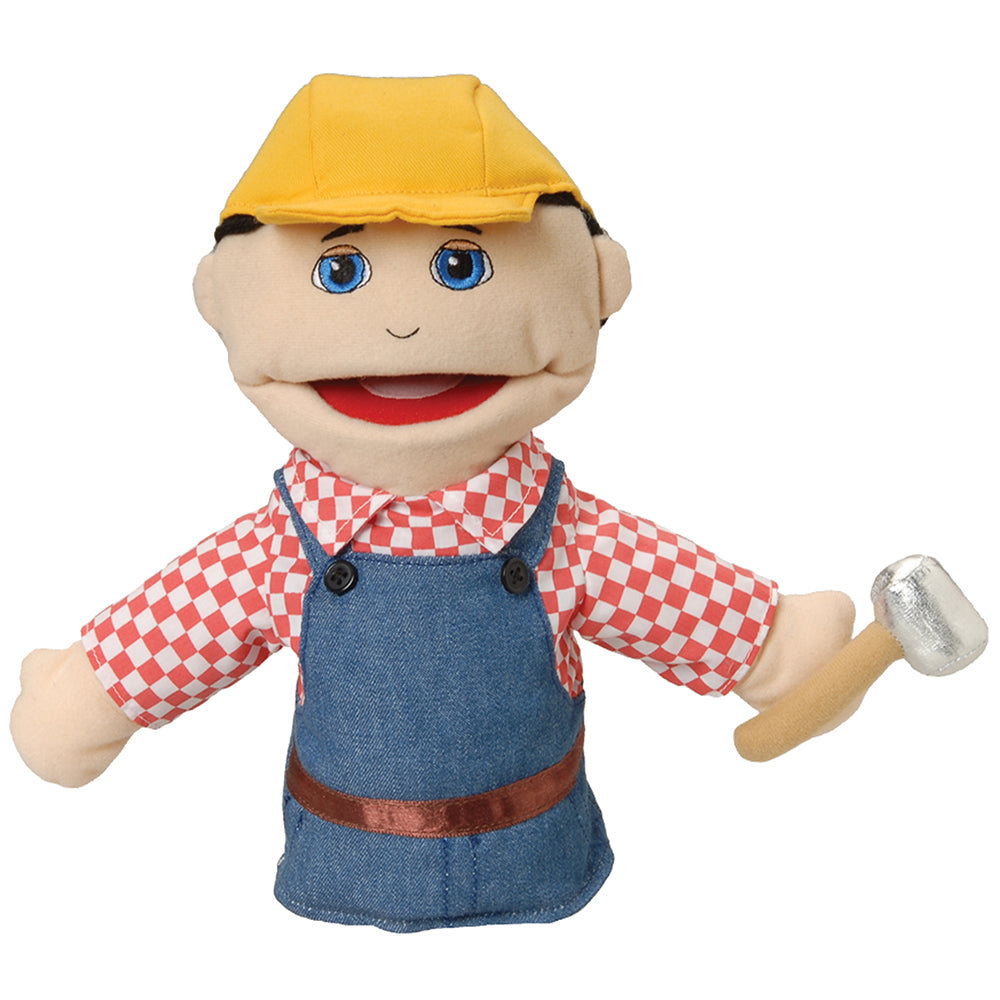 Multi-Ethnic Career Puppet-Construction Worker