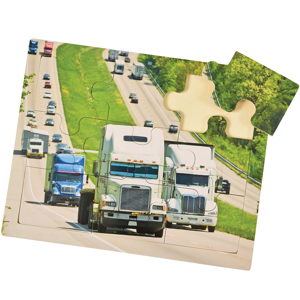 Transportation Puzzle-Semi Trucks