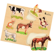 Photo Knob Puzzle Farm Animals