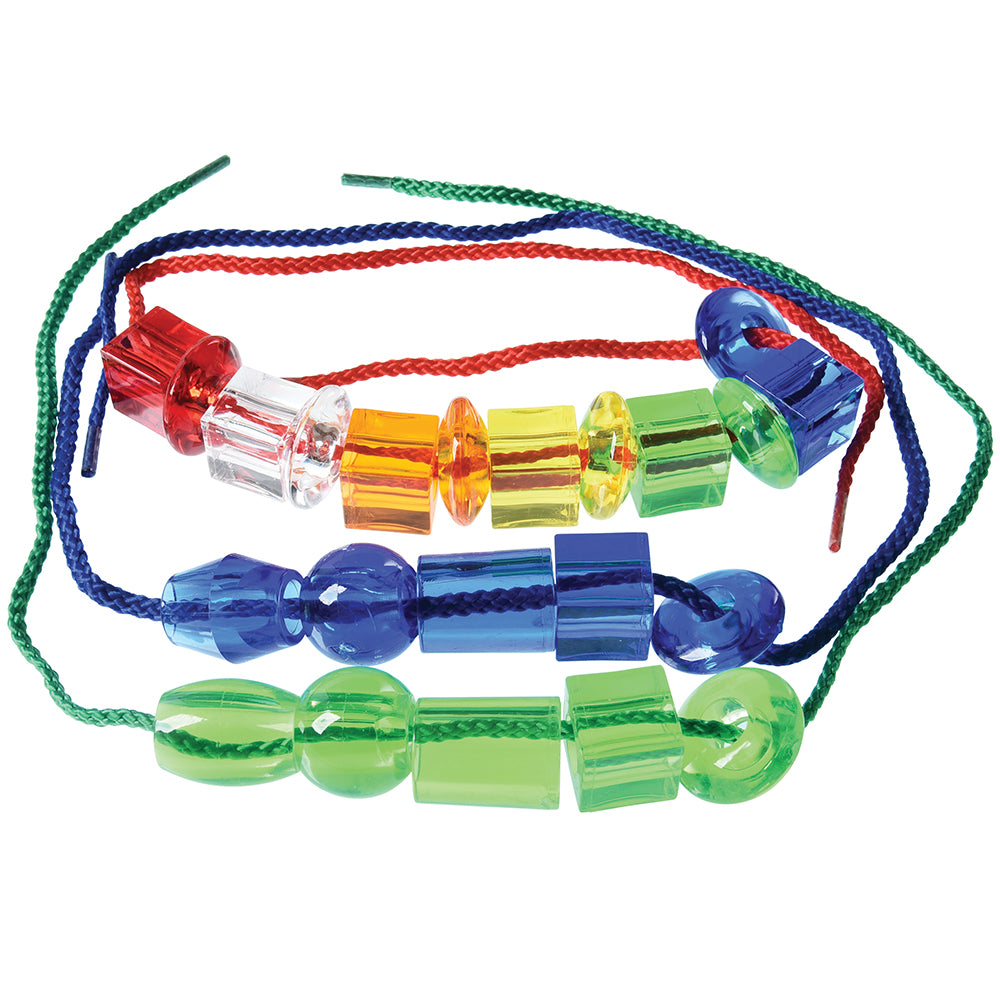 250 Giant Transparent Beads & 8 Lace