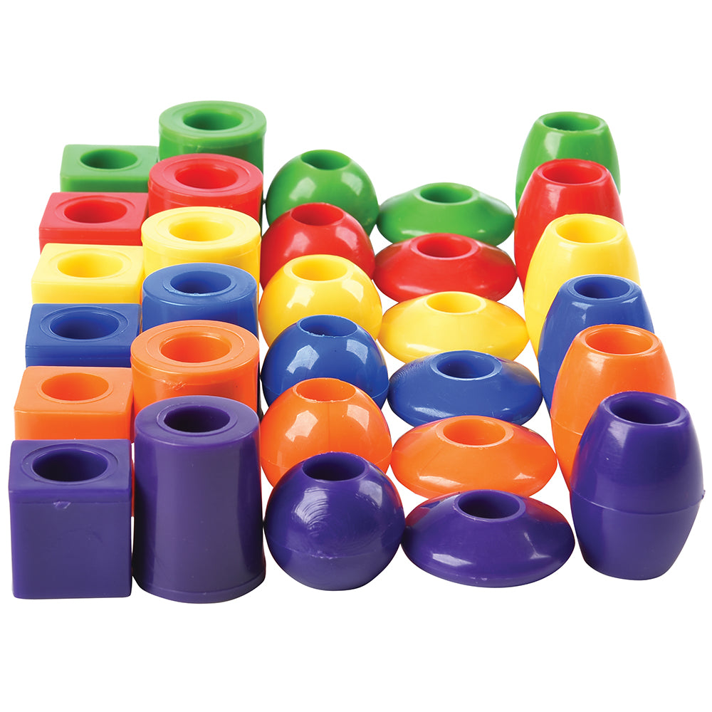 Giant Plastic Beads 250 Beads/6 Lace