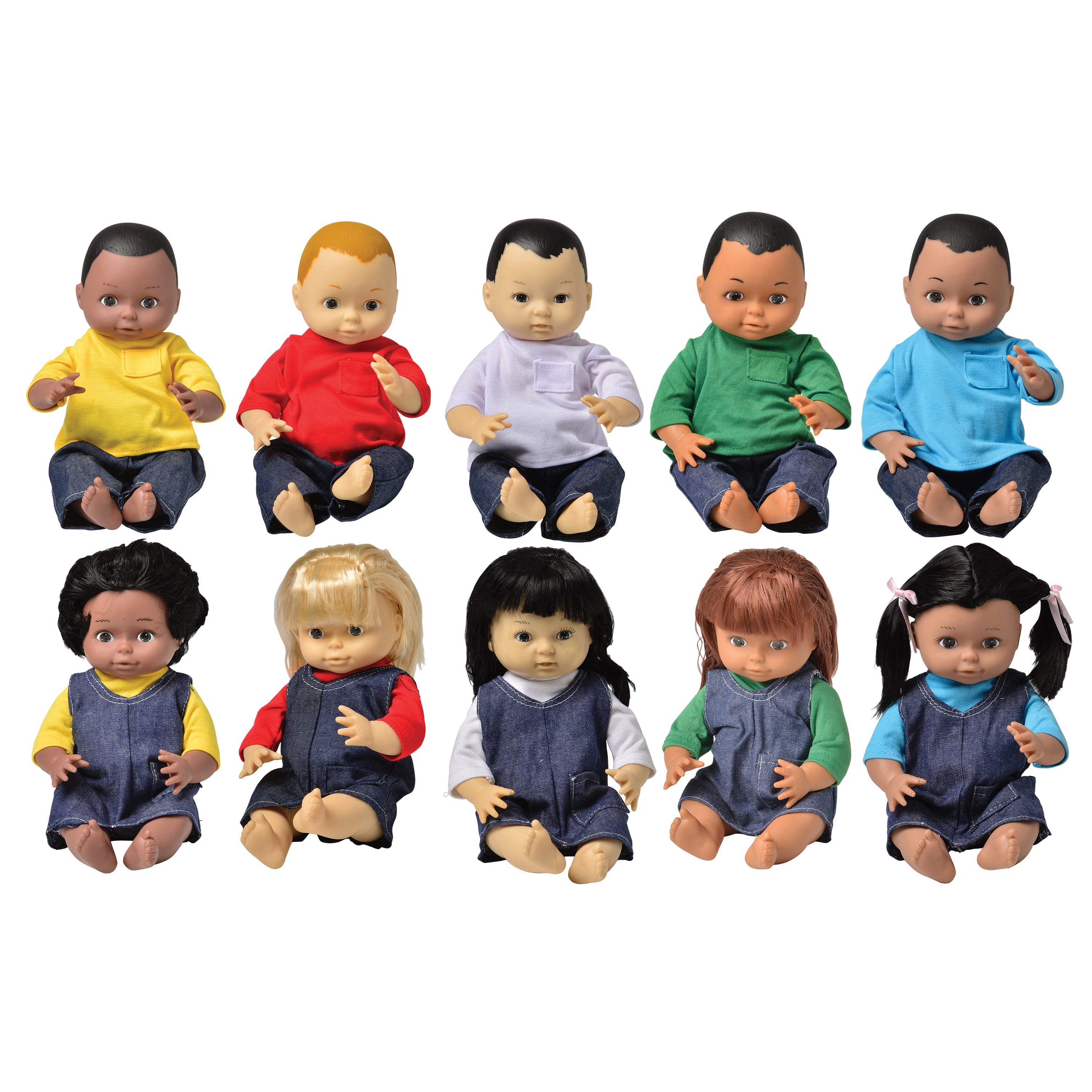 Multi-Ethnic Doll Set