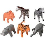 Soft Jungle Animals/Set Of 6
