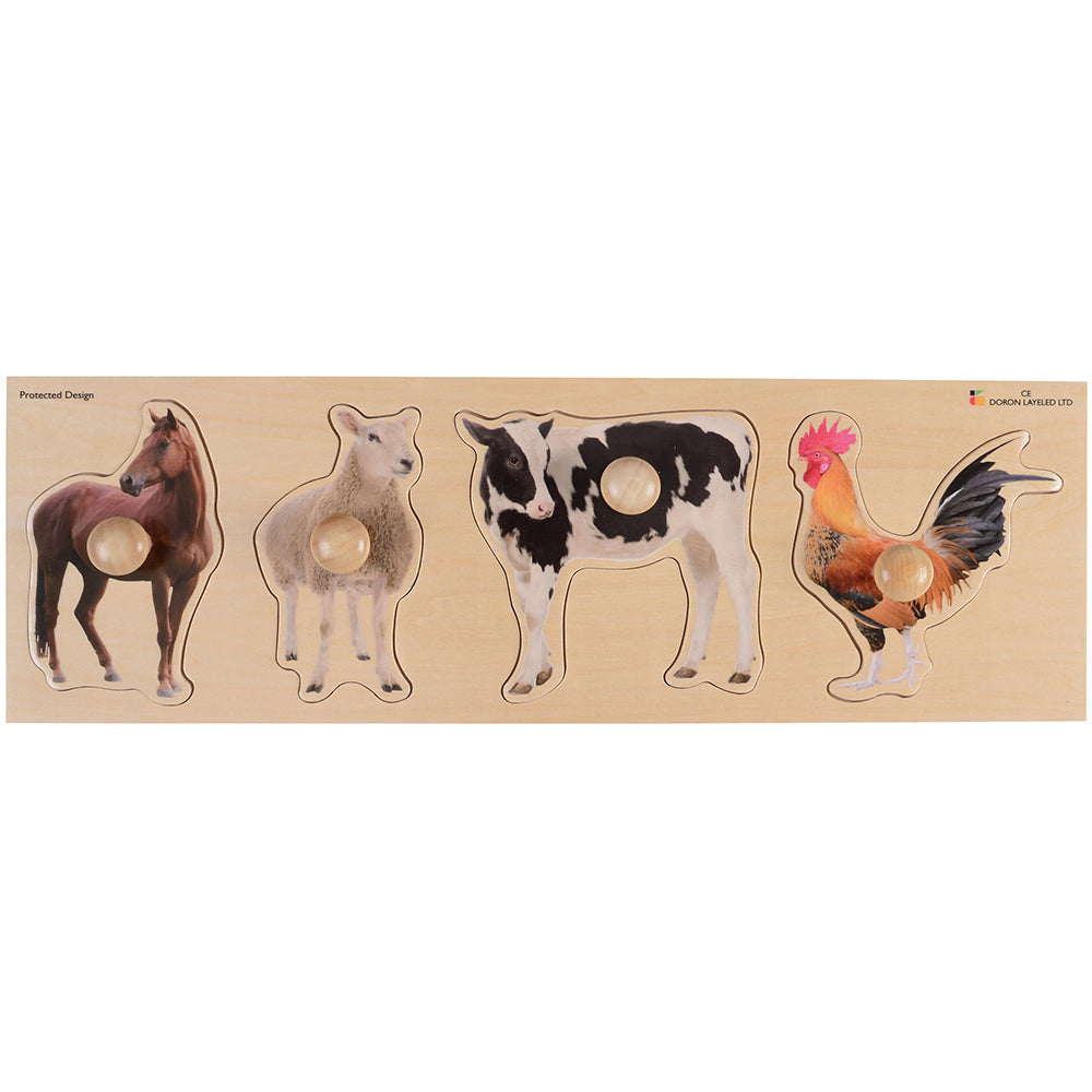 Extra-Wide Knobbed Puzzle Farm Anim
