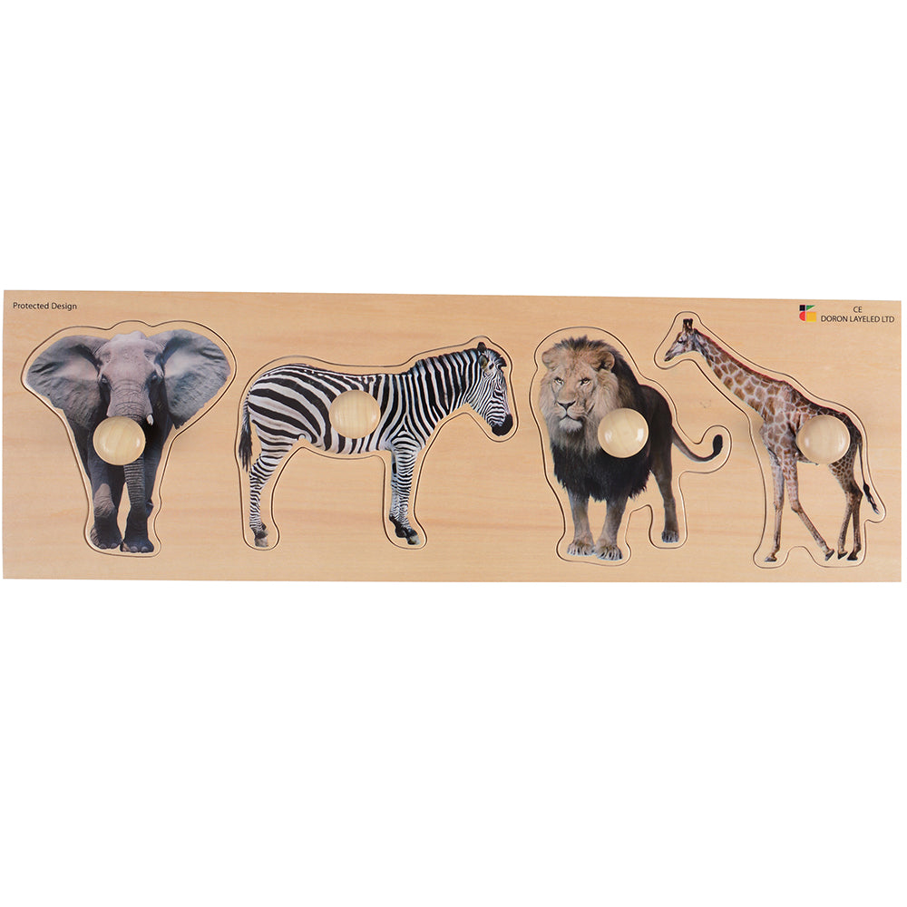 Extra-Wide Knobbed Puzzle Wild Anim