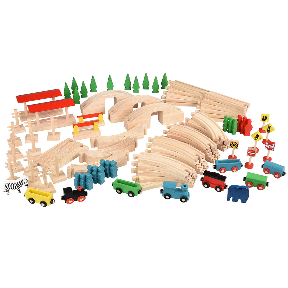 Magnetic Wood Train Set
