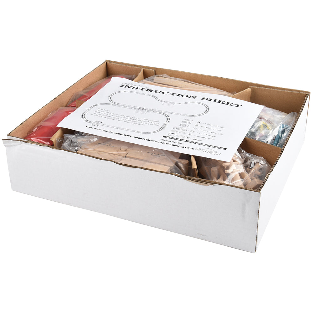 Magnetic Wood Train Set