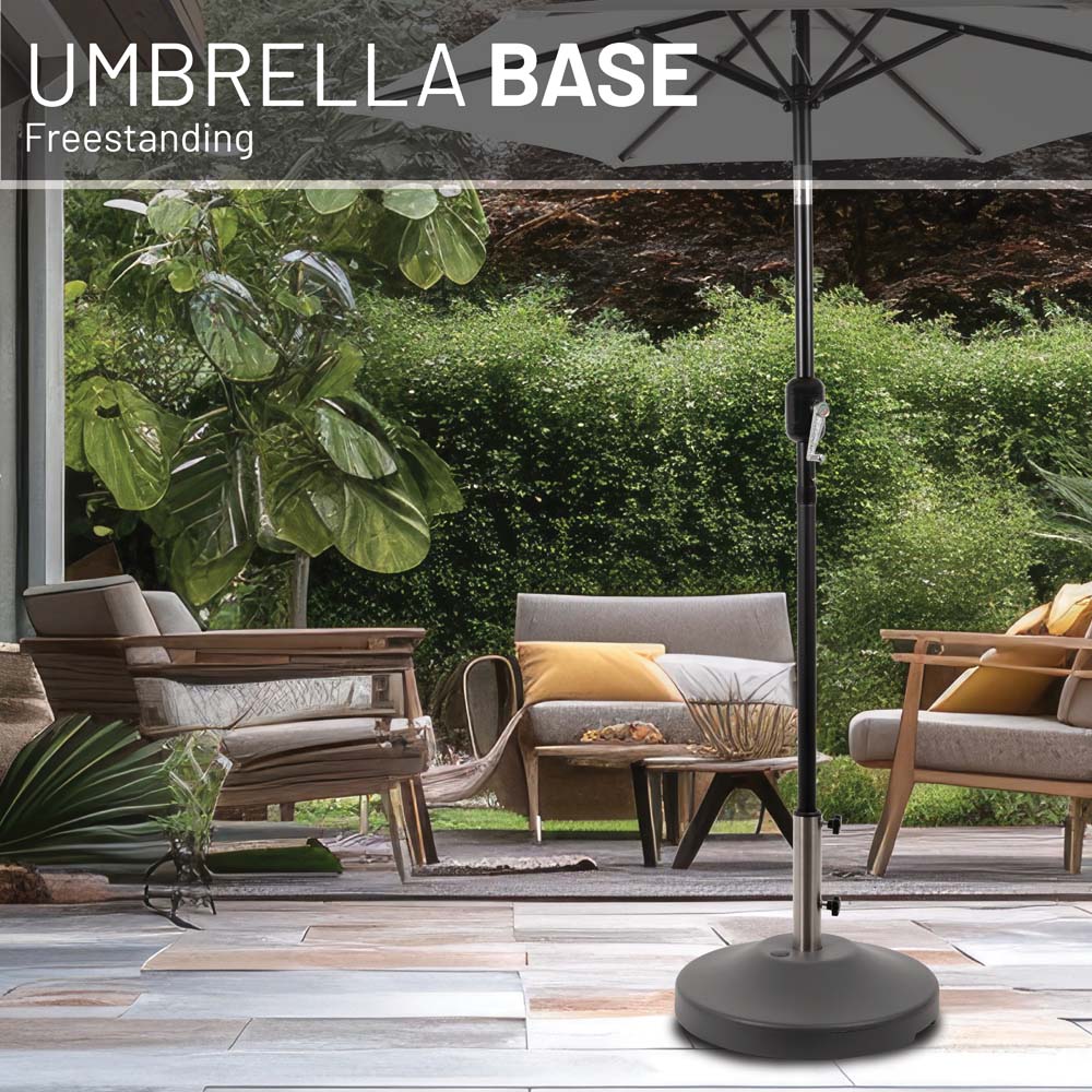 Fillable Free Standing Umbrella Base (Grey)