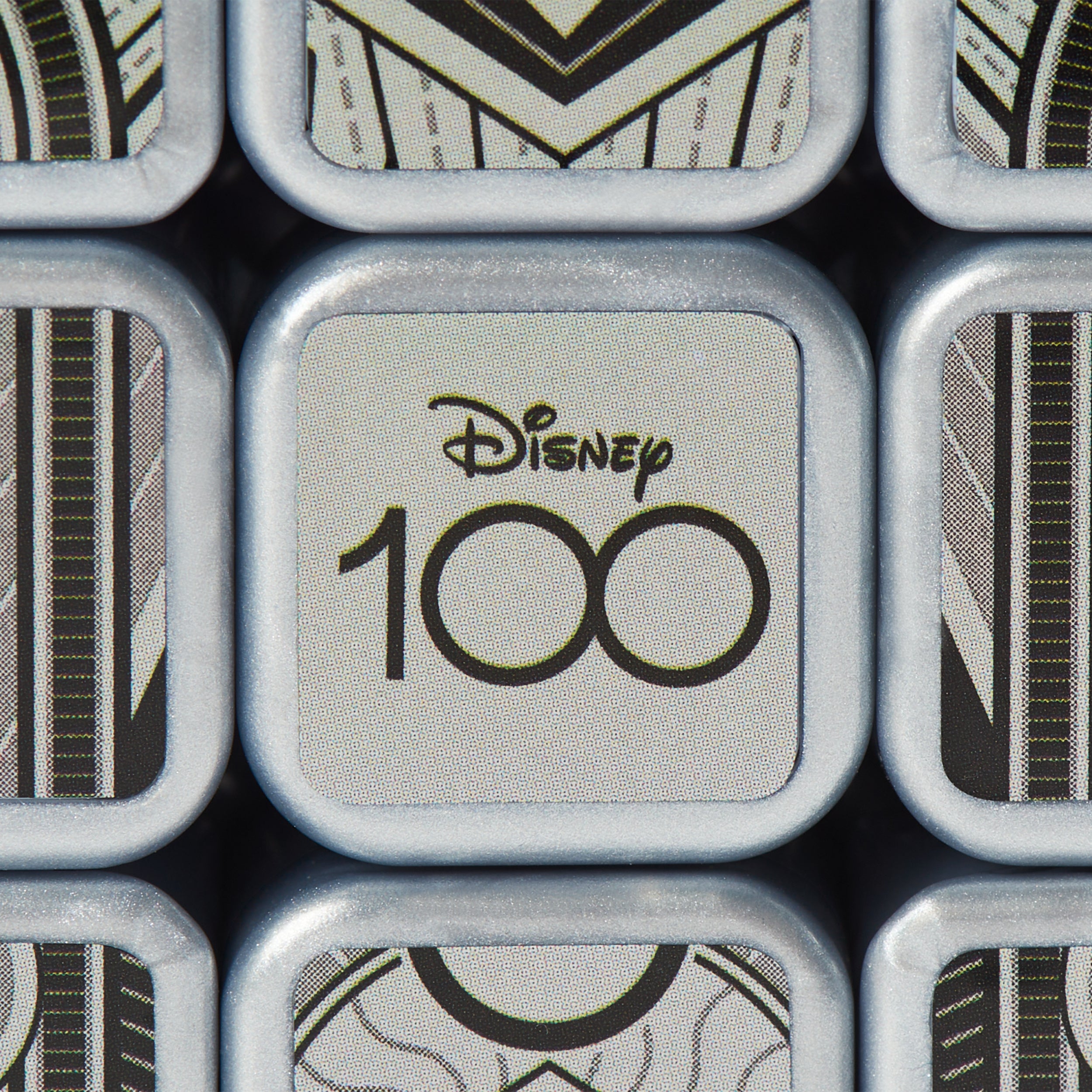 Rubik’s Cube, Disney 100th Anniversary Metallic Platinum 3x3 Cube, Disney Toy, Problem-Solving Brain Teaser, Classic Color-Matching Puzzle, Fidget Toy, Sensory Puzzle for Ages 8 & Up