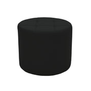 Tufted Round Ottoman 16" Height - Black