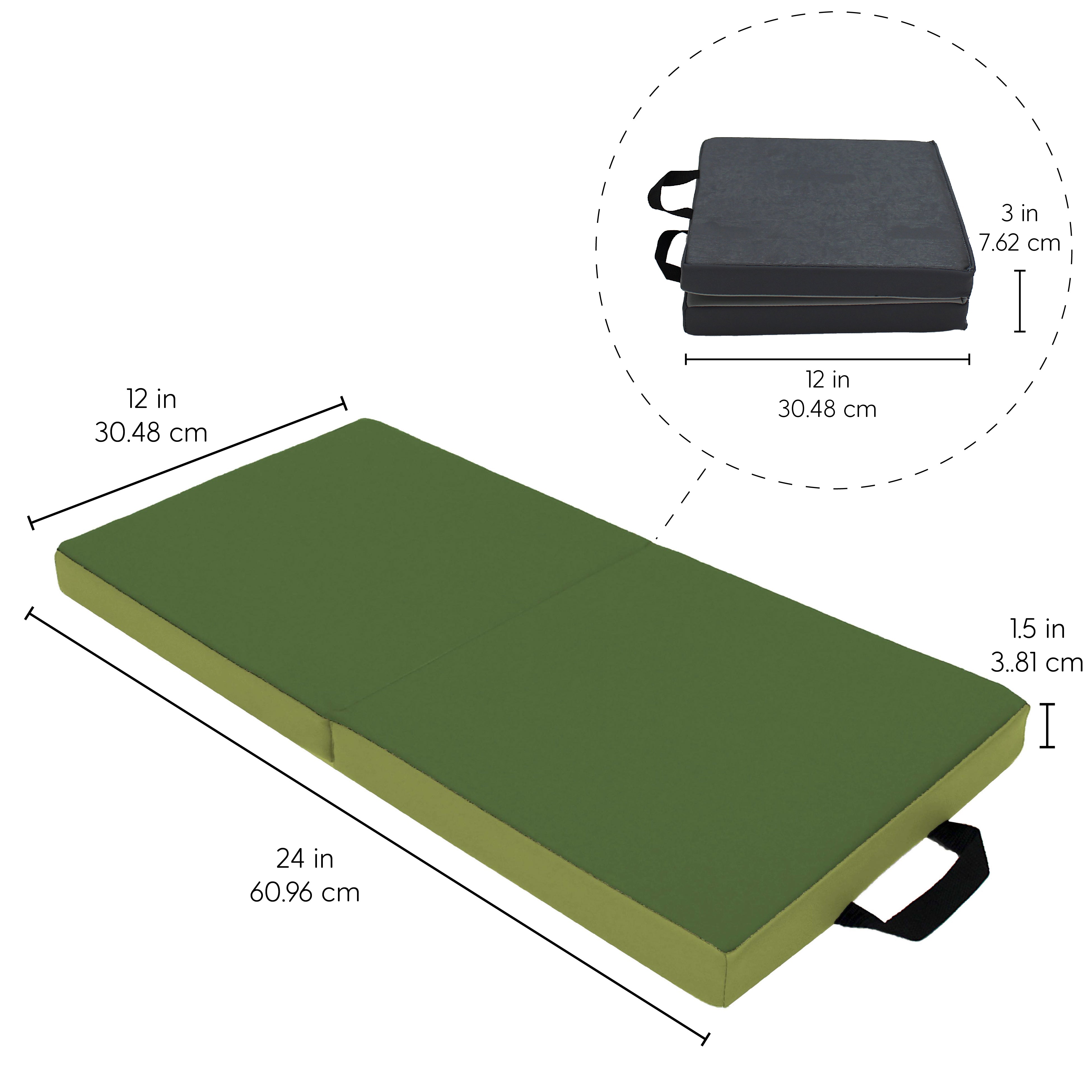 Kneeling Pad, 2-Piece - Hunter Green/Fern Green