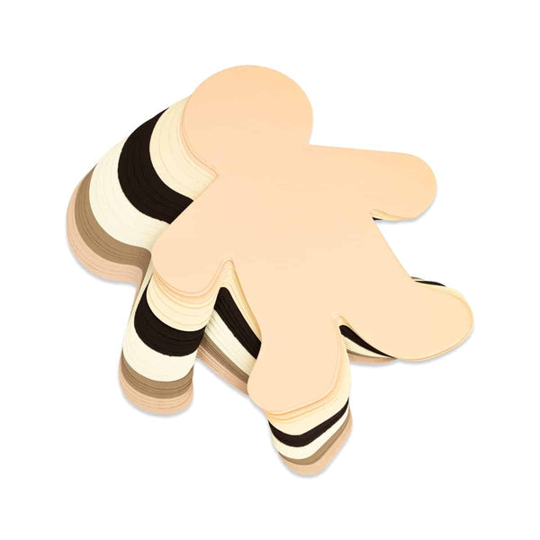 People Paper Cutouts - Culturally Diverse Family, Textweight, 7" Mommy - 25 ct