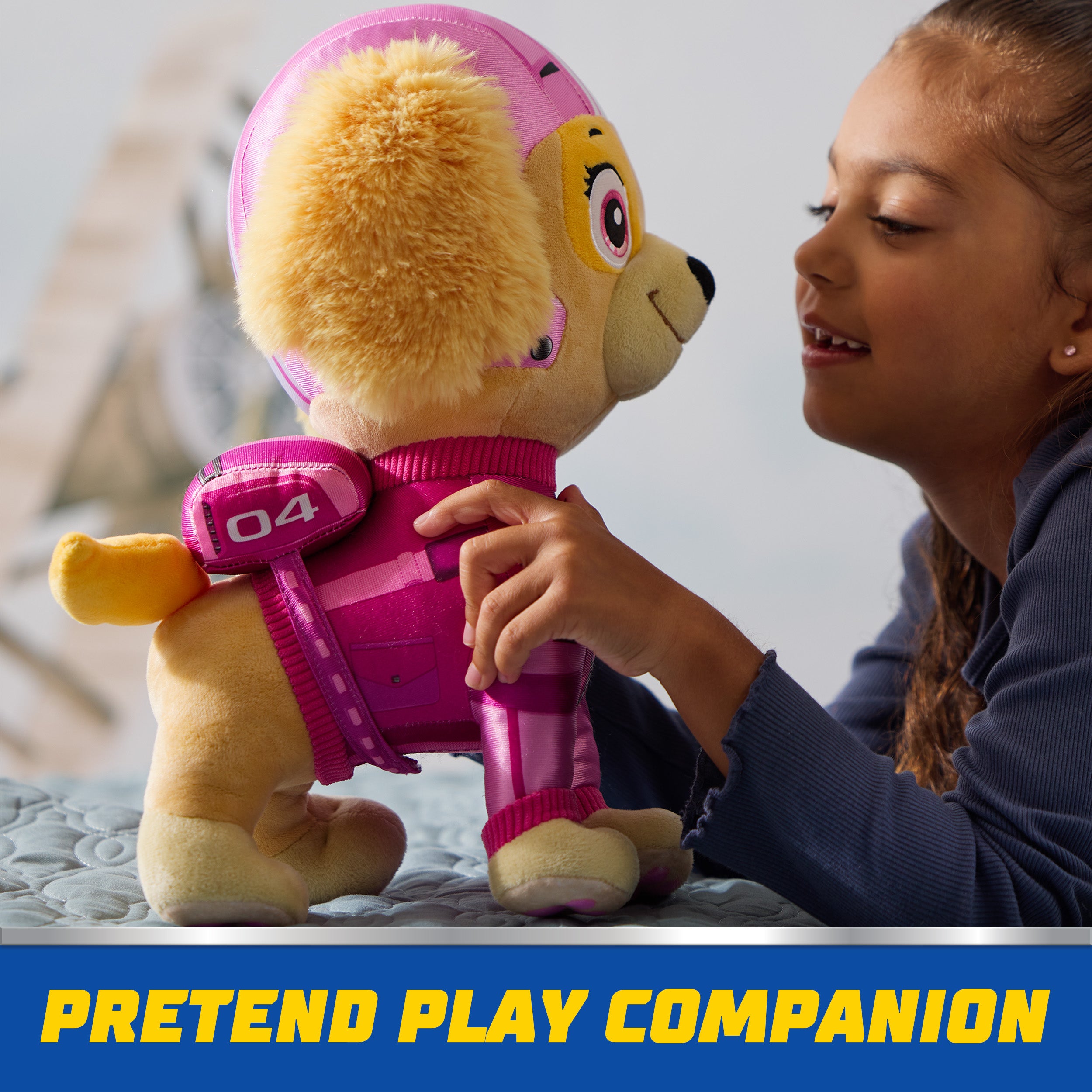 PAW Patrol: Air Rescue, Skye Plush Toy, 12-Inch Tall, Premium Stuffed Animals, with Removable Backpack, Kids Toys for Boys and Girls Ages 3 and up