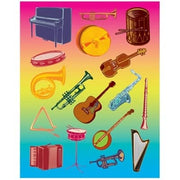 Sticker Forms - Musical instruments - 25 sheets