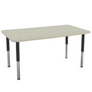 36" x 60" Rectangle La Madera Activity Table with Adjustable Super Legs - Asian Sand/Black