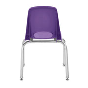 14" Stack Chair with Swivel Glides - Purple