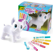 Crayola Scribble Scrubbie Jumbo (6 inch), Posable Kids Toy, French Bulldog, Coloring Gift