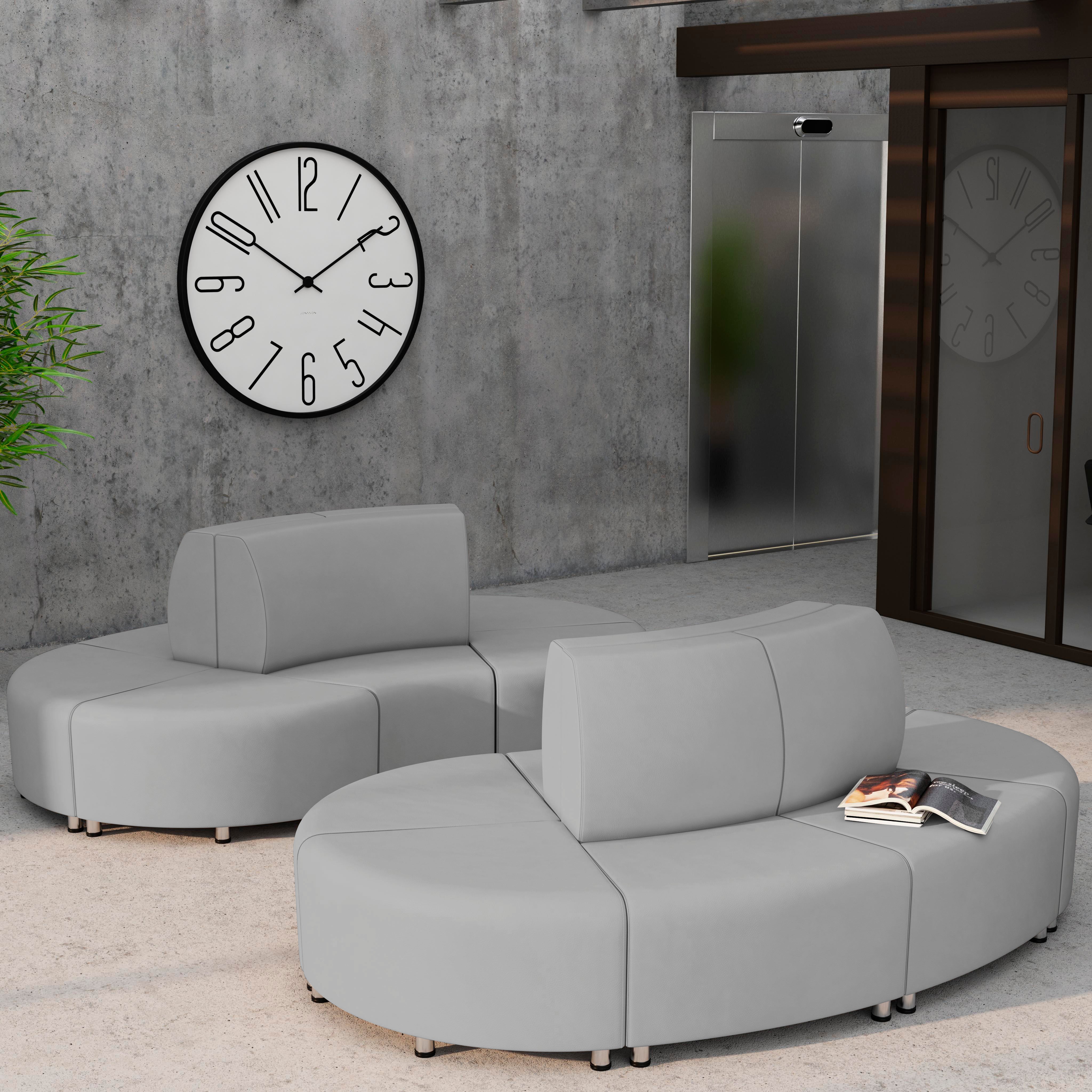 Pro Series Connect Curved Wavelet Seating, 7-Piece Set - Gray