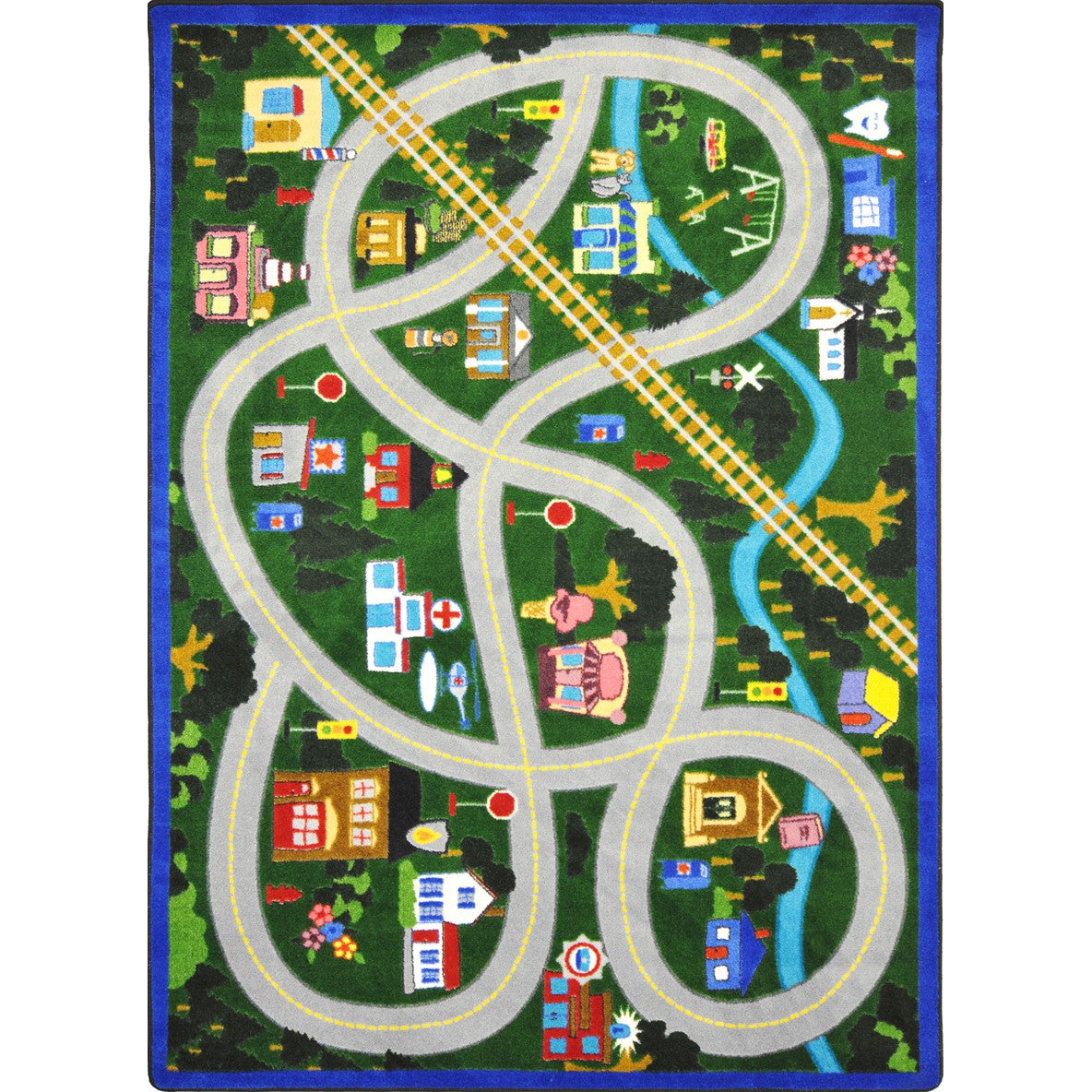 My Community Helpers 7'8" x 10'9" area rug in color Multi