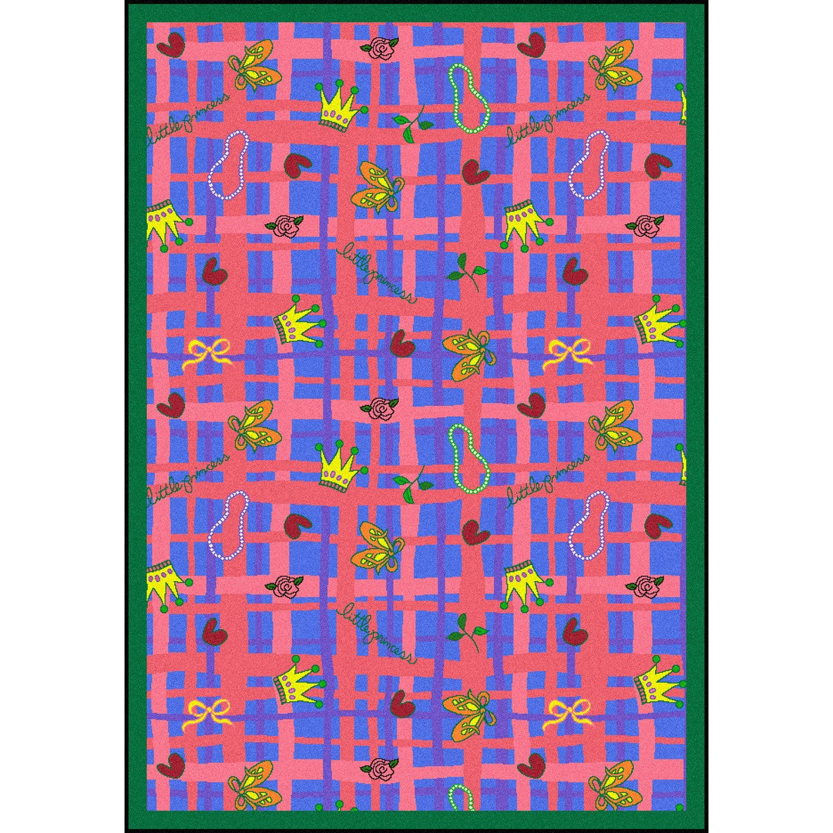 My Little Princess 5'4" x 7'8" area rug in color Blue