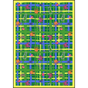 My Little Princess 5'4" x 7'8" area rug in color Green