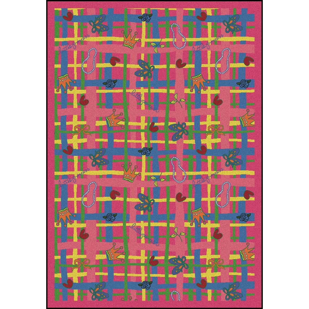 My Little Princess 5'4" x 7'8" area rug in color Pink