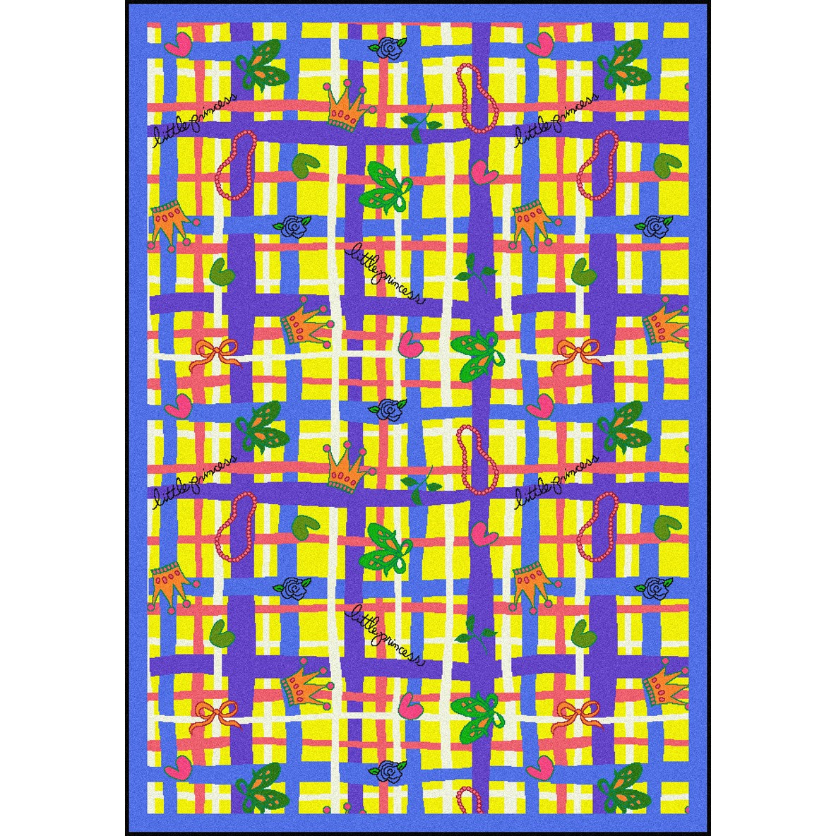 My Little Princess 3'10" x 5'4" area rug in color Yellow