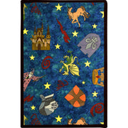 Mythical Kingdom 3'10" x 5'4" area rug in color Multi