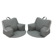 SoftScape Relax N Read Bean Bag Plus, 2-Piece - Gray/Light Gray