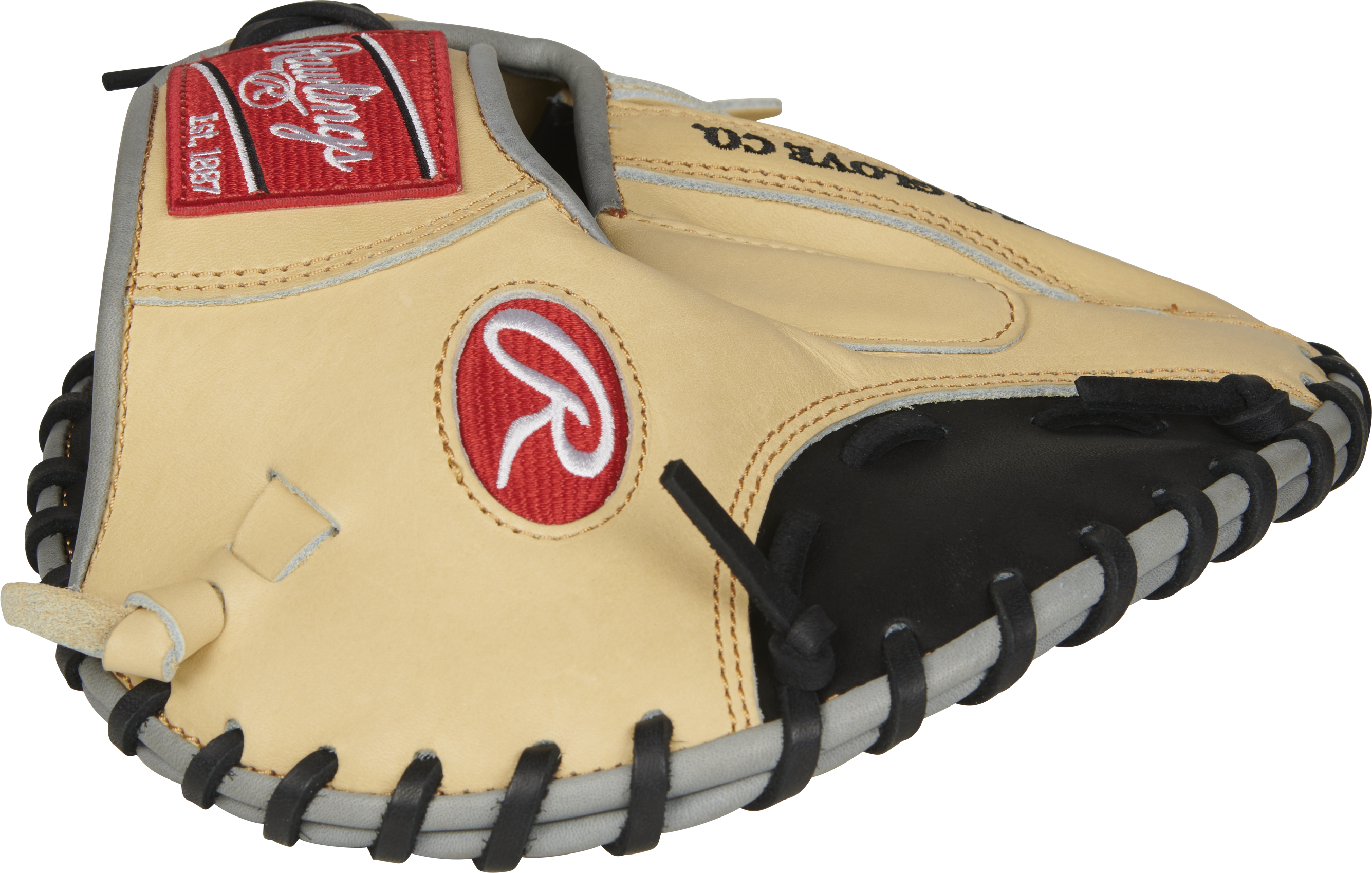 Rawlings Heart Of The Hide Series Training 28-Inch Baseball Glove - Right Hand Thrower - Camel/Black