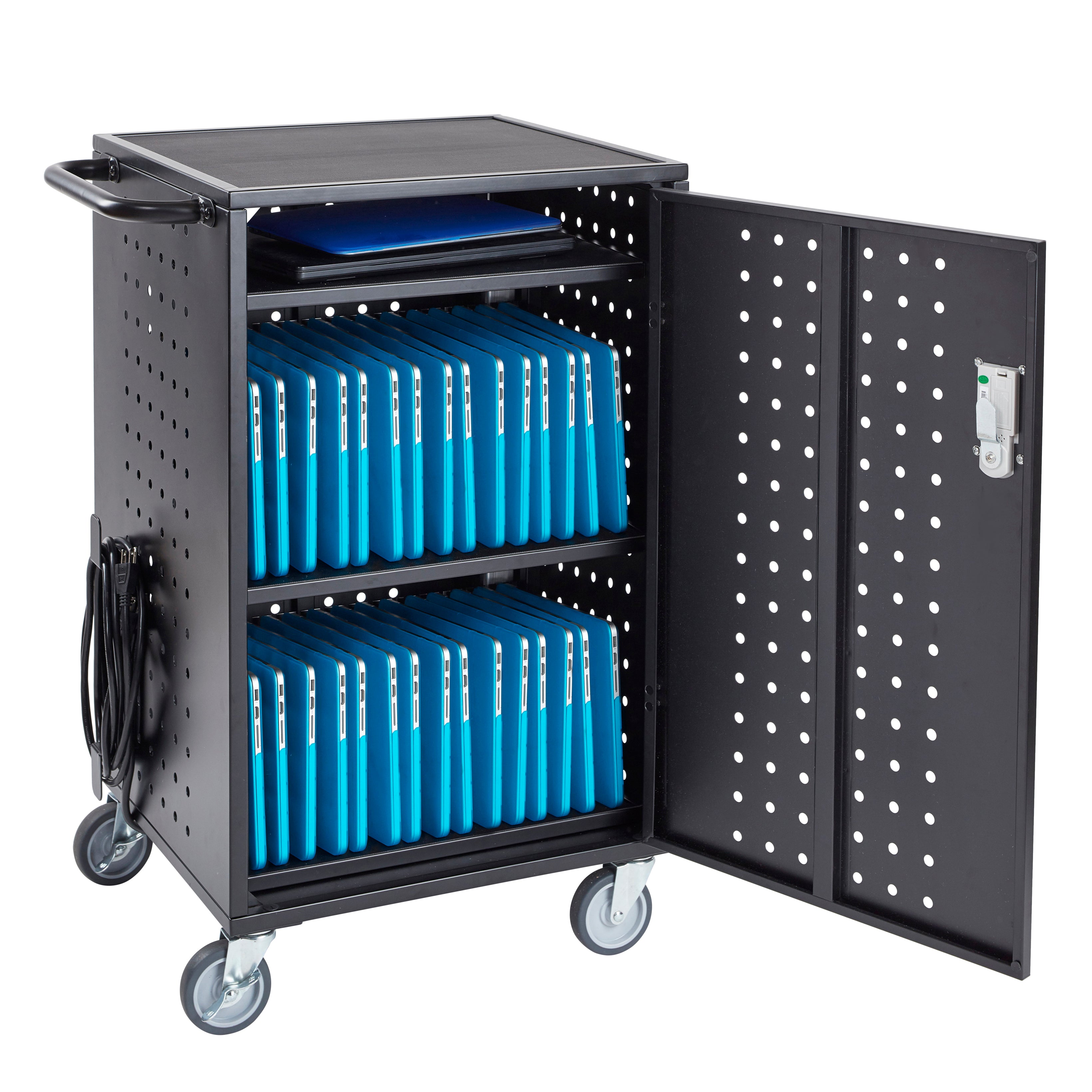 30-Bay Charging Cart - Black