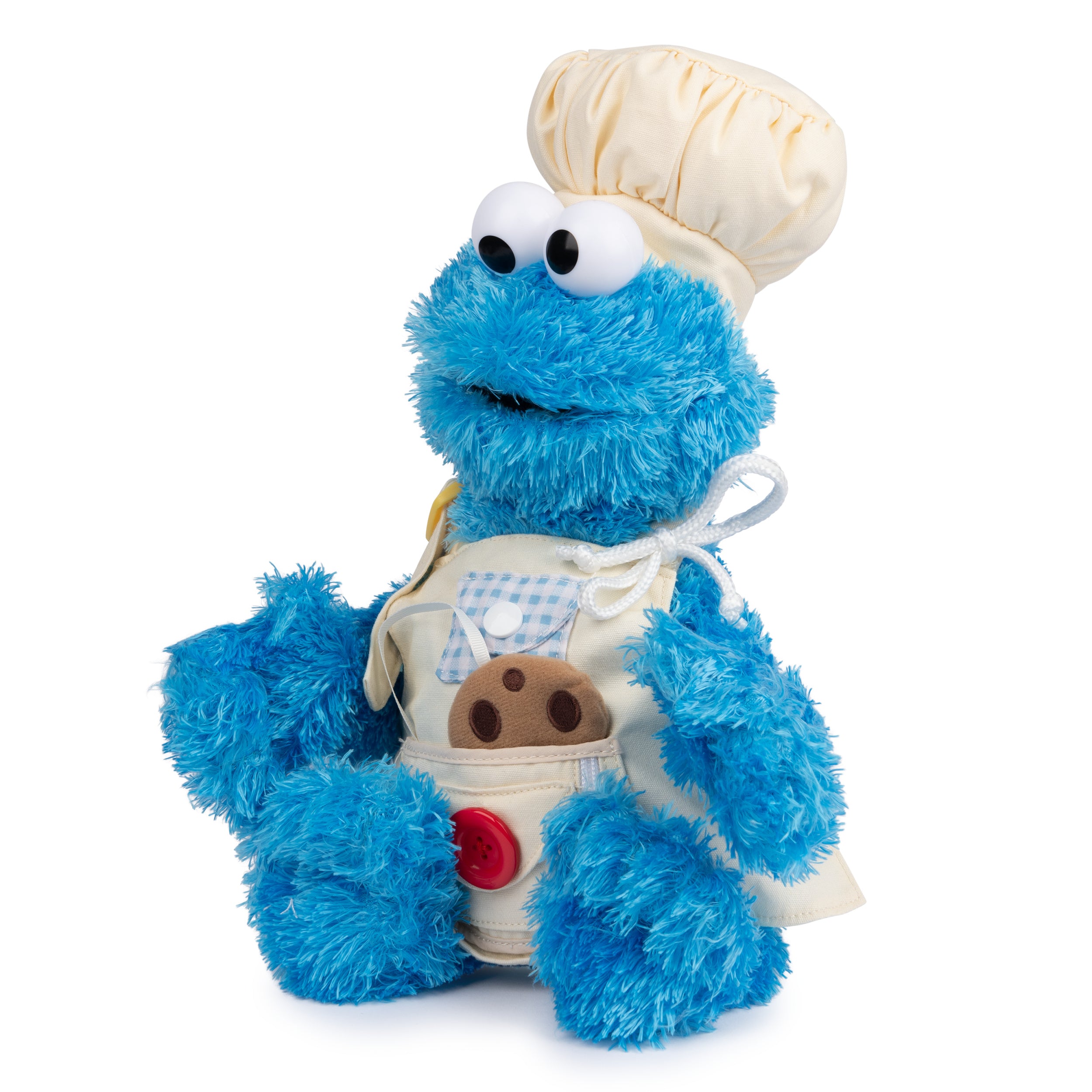 GUND Sesame Street Official Cookie Monster Teach Me Plush, Premium Plush Toy for Ages 1 & Up, Blue, 15”