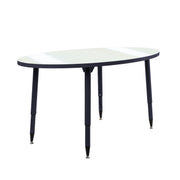 Adapte 30" x 60" Oval Dry-Erase Activity Table with Adjustable Tapered Legs - Whiteboard/Navy