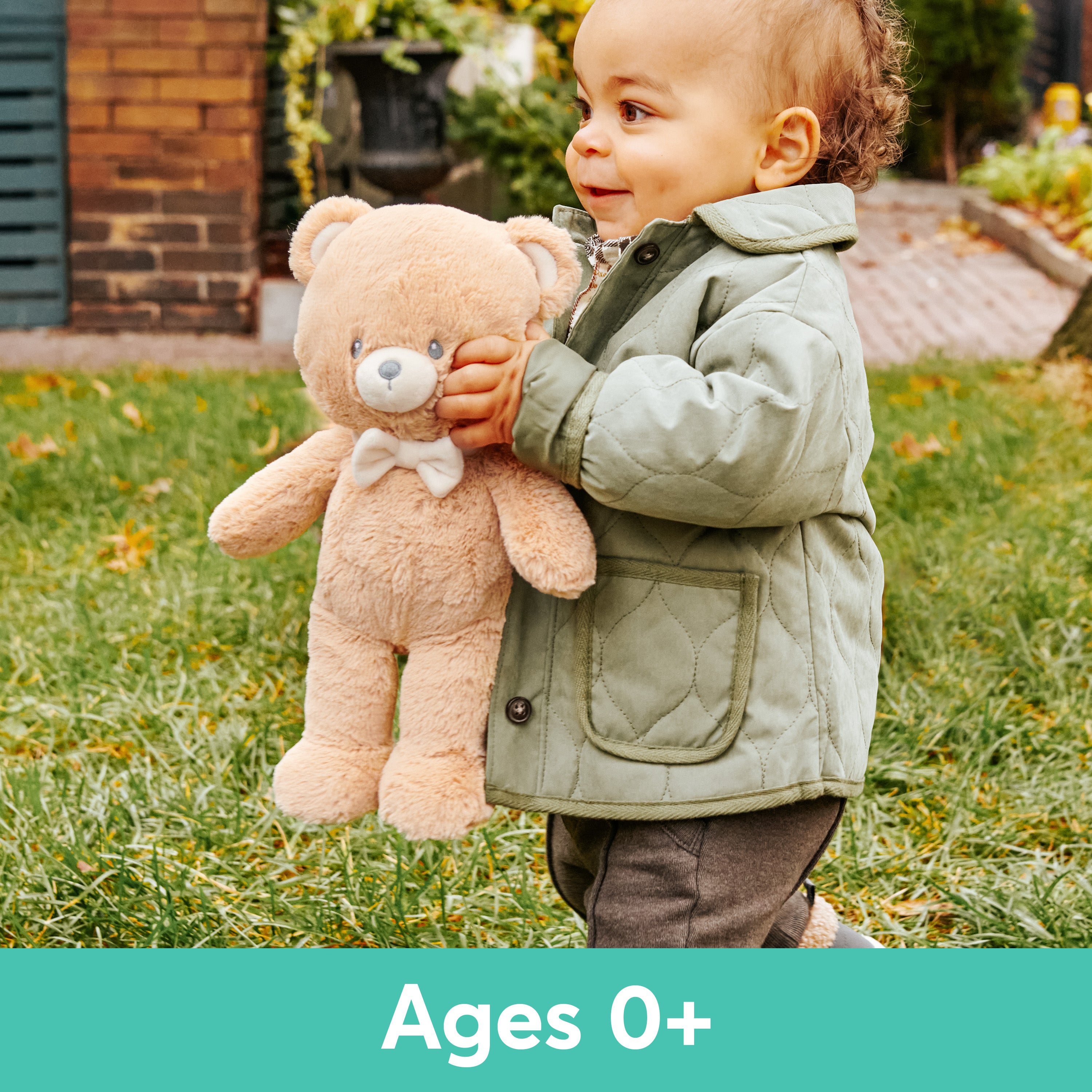 Baby GUND Sustainable Teddy Bear Plush, Stuffed Animal Made from Recycled Materials, Gift for Babies and Newborns, Brown, 13”