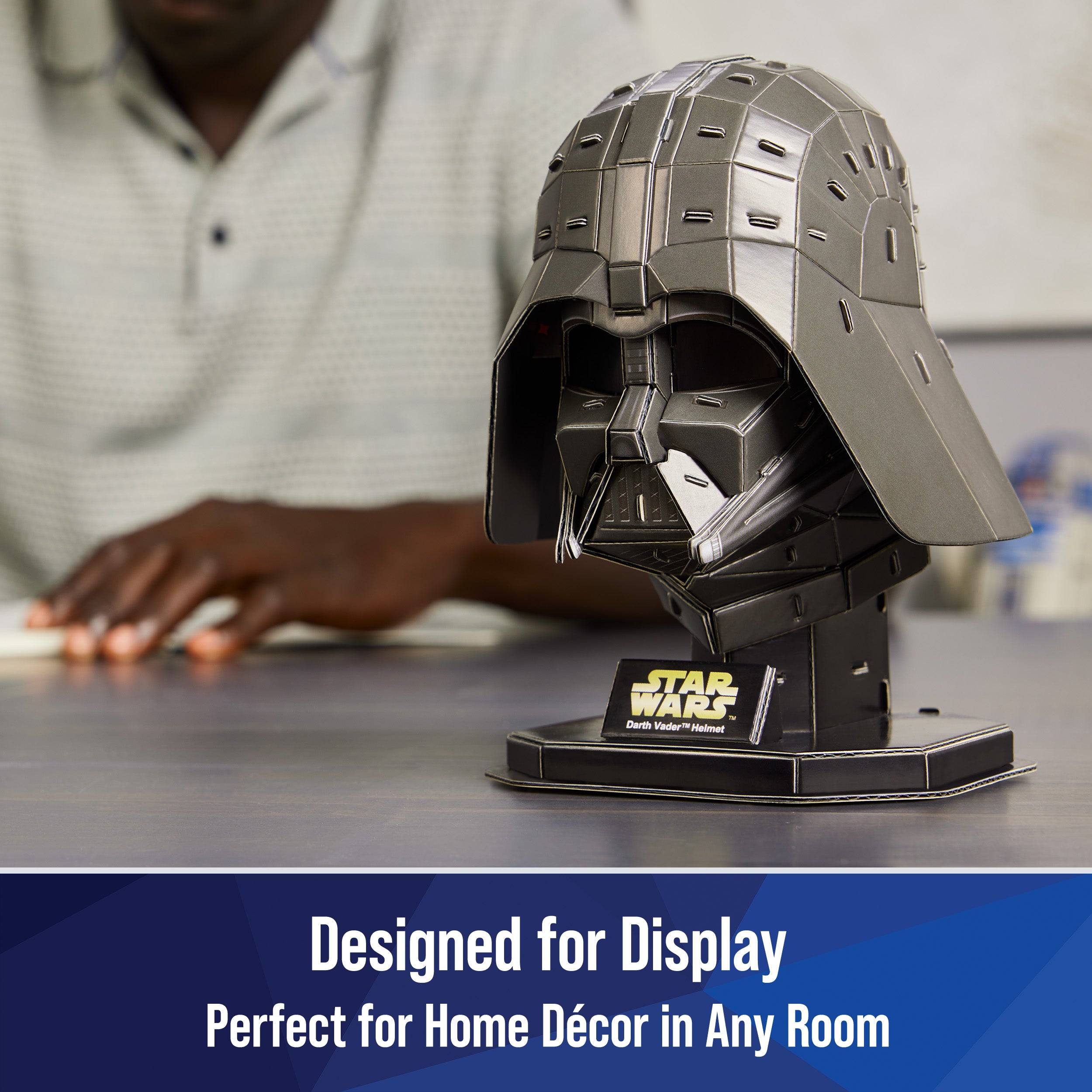 4D Build Star Wars Darth Vader Cardstock 3D Model Kit, Star Wars Gifts, Toys Desk Décor for Fans & Collectors, Adults & Teens 12+