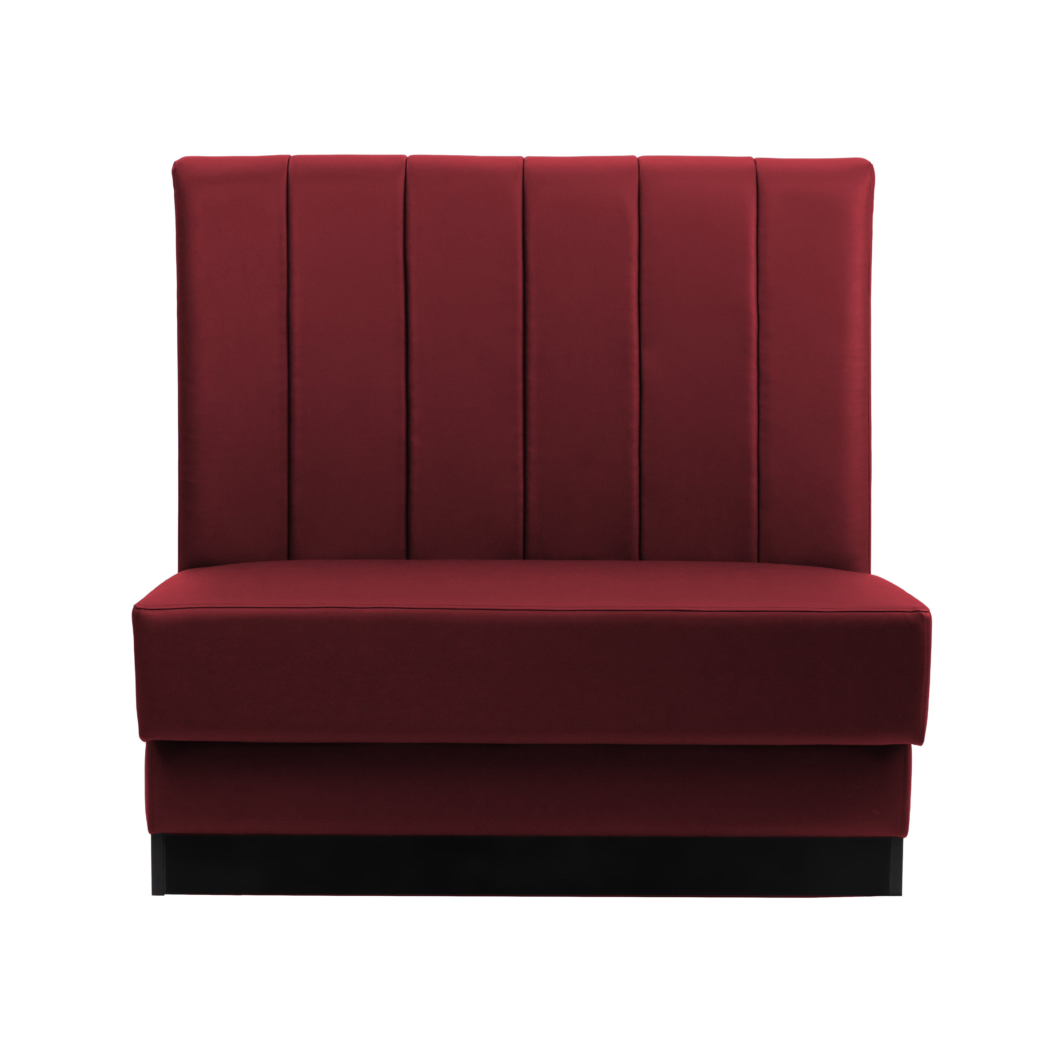 Pro Series Channel Back Double-Sided Restaurant Booth Seating - Burgundy