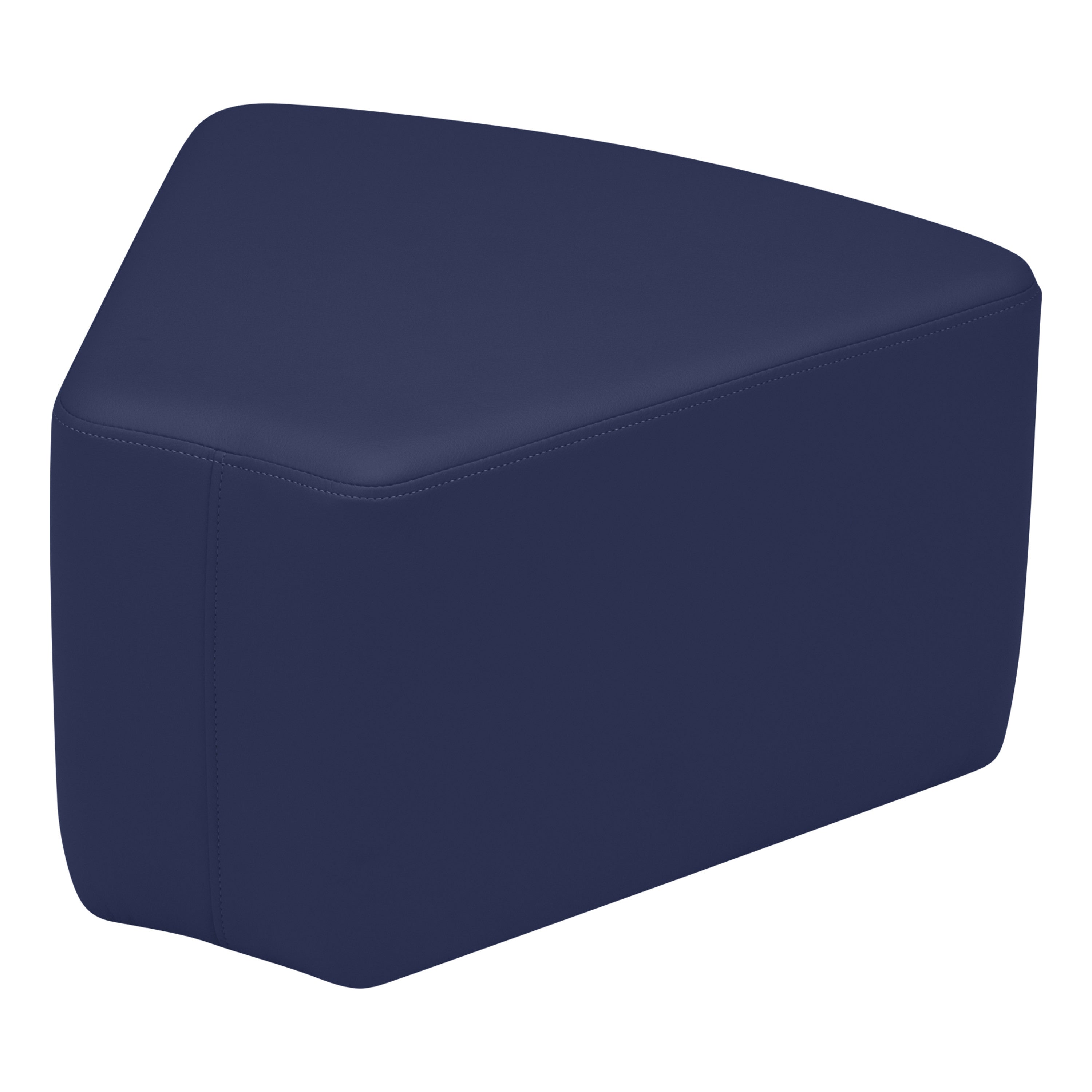 Pro Series Upholstered Wedge Ottoman 12" Height - Navy