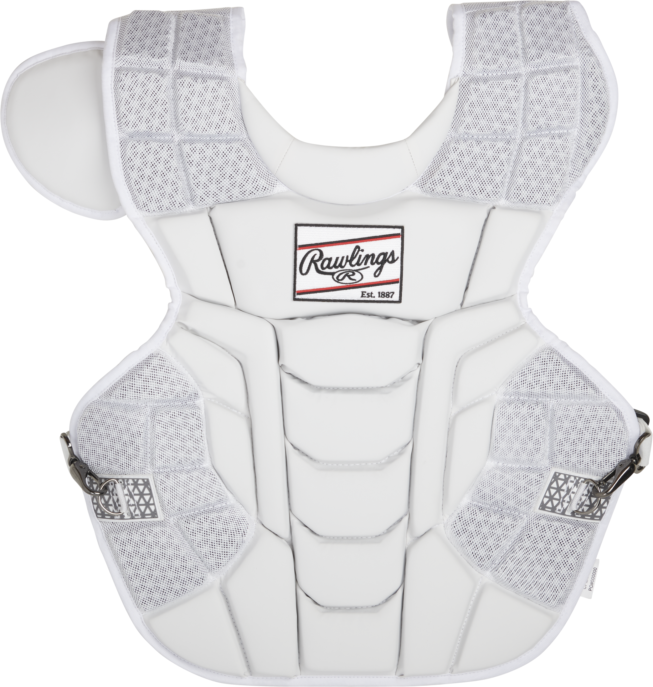 Rawlings Mach Adult Chest Protector - White/White