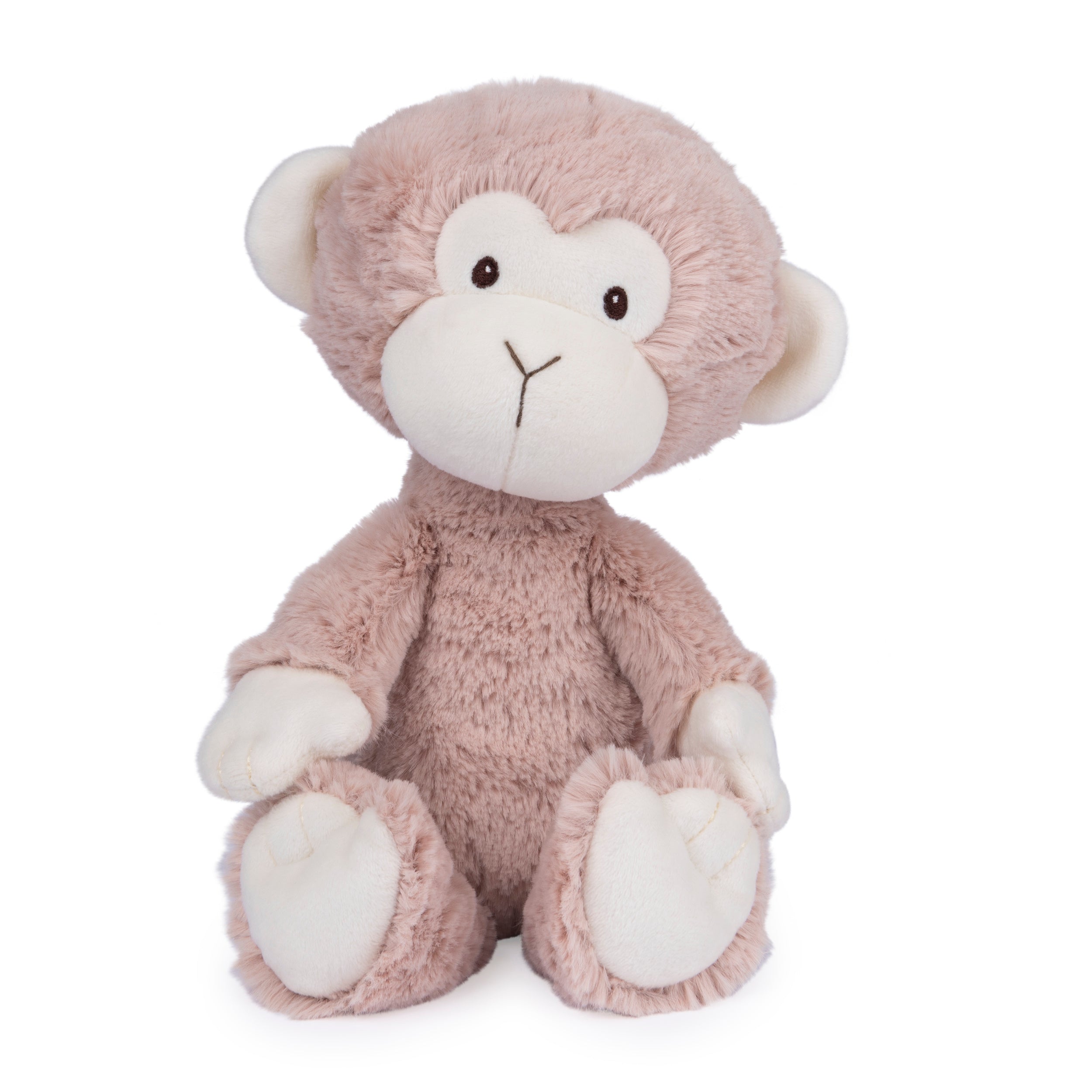 Baby GUND Lil’ Luvs Collection, Micah Monkey Premium Plush Stuffed Animal for Babies, Brown/Cream, 12”