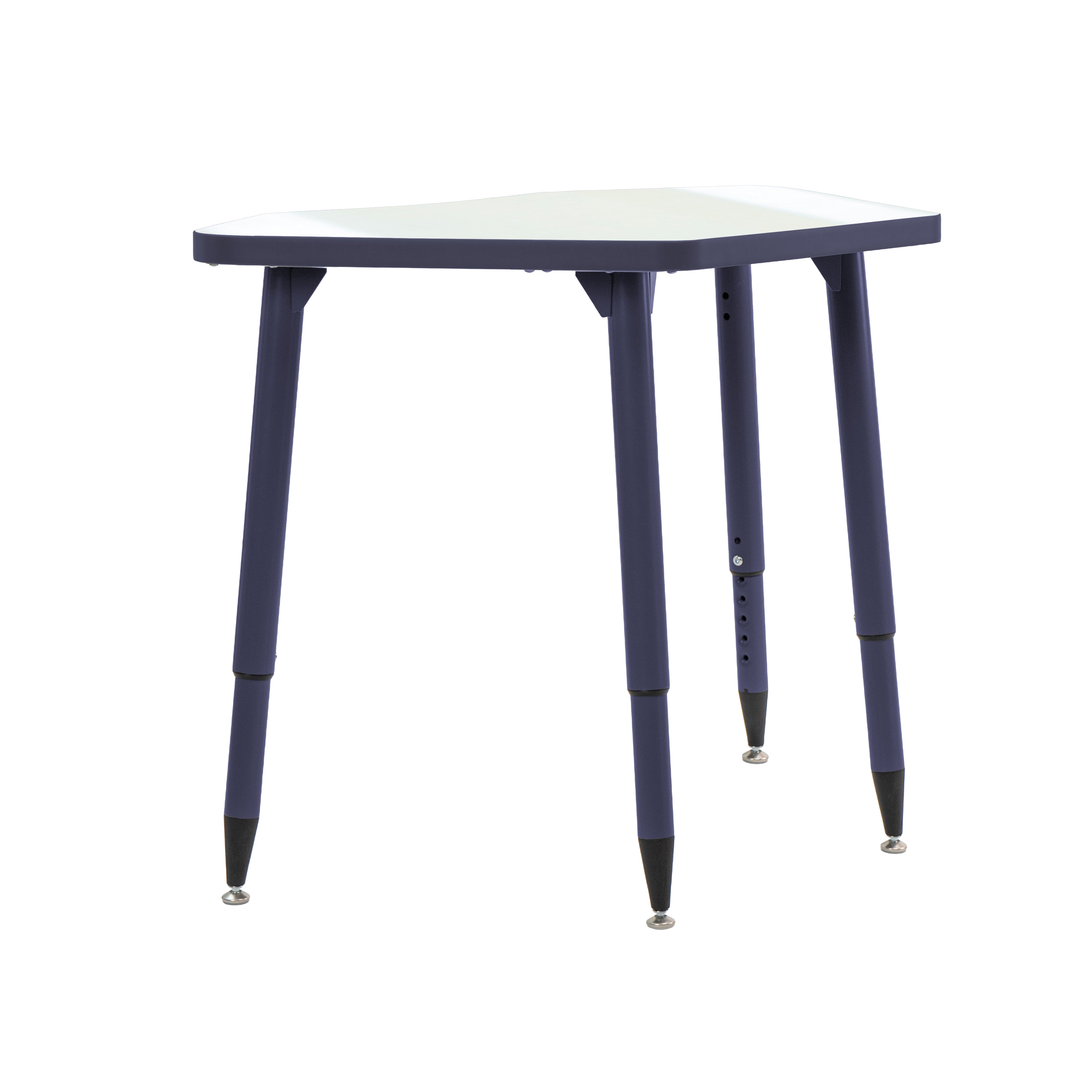Adapte 24" x 36" Petal Dry-Erase Activity Table with Adjustable Tapered Legs - Whiteboard/Navy