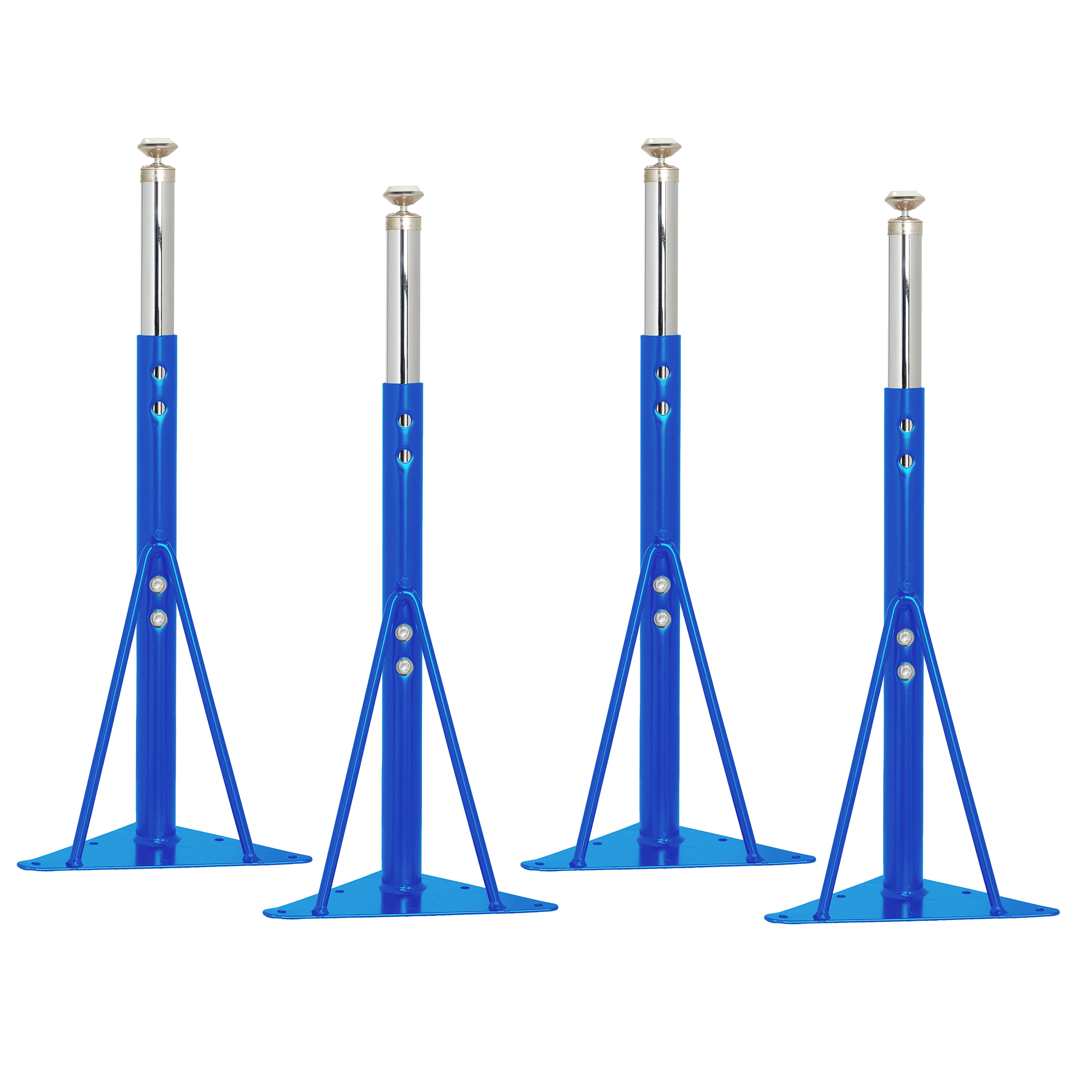 Standard Swivel Glide Legs for Activity Tables, 4-Piece - Blue