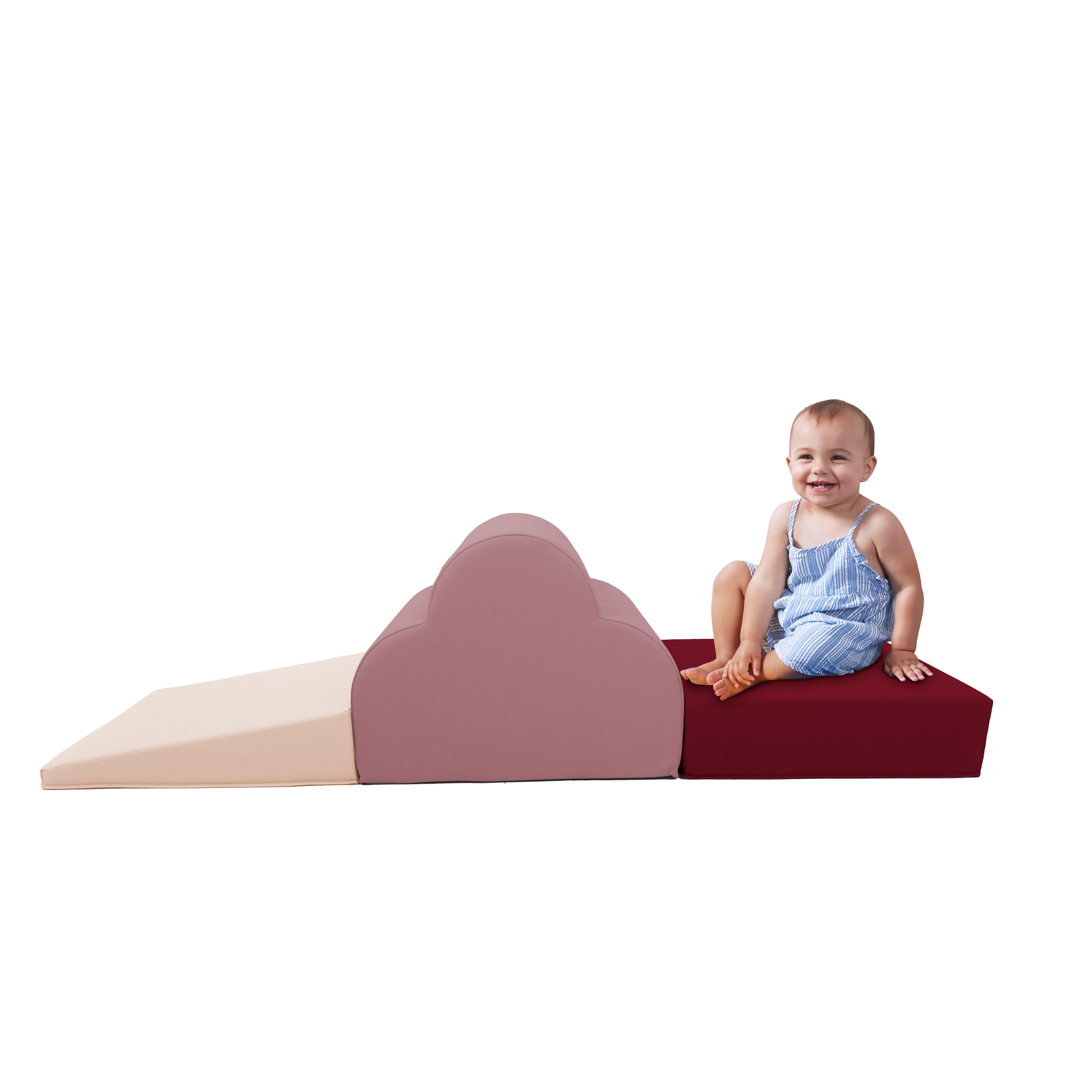 SoftScape Cloud Play Climber, 3-Piece Set - Rosette
