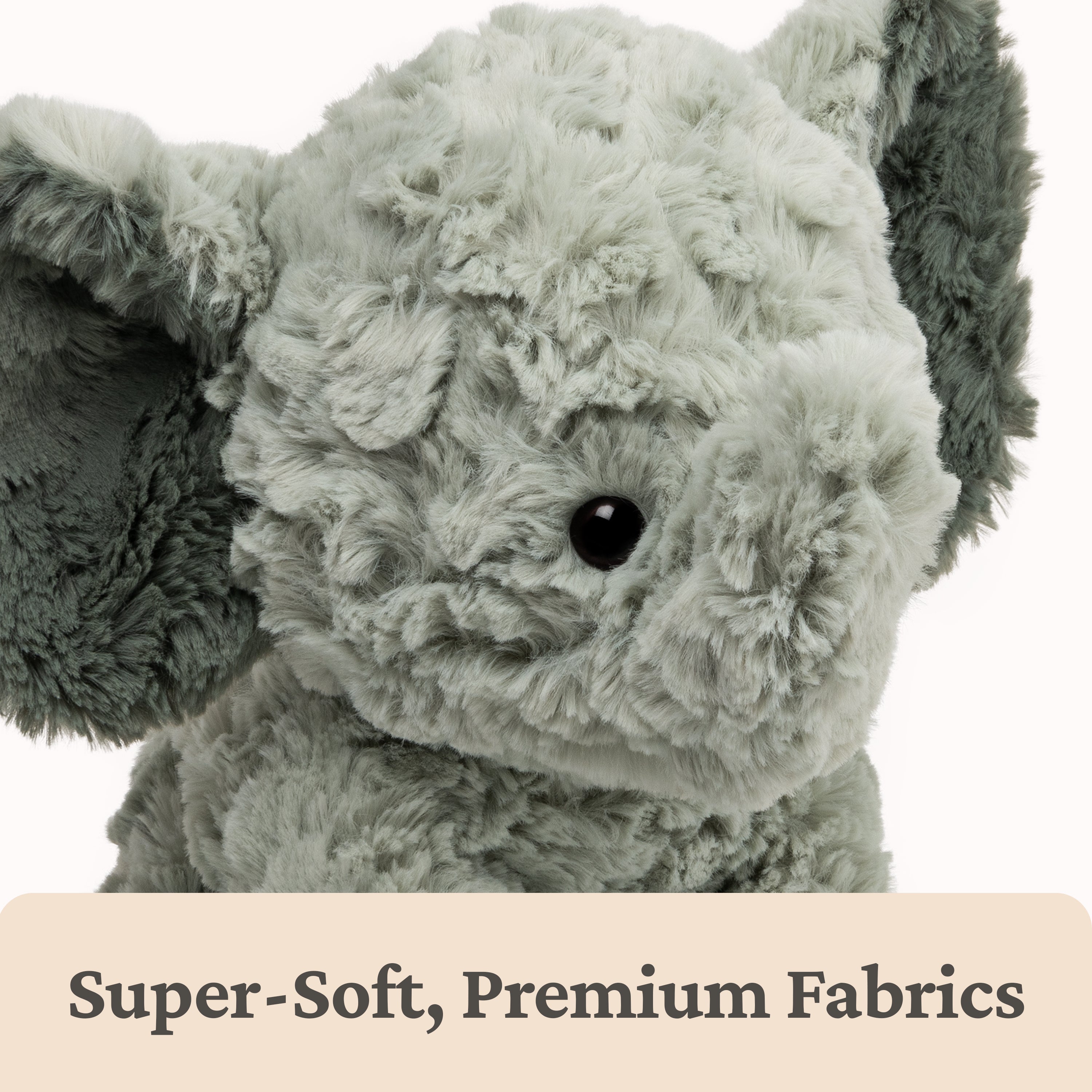 GUND Cozys Collection Elephant Plush, Elephant Stuffed Animals for Ages 1 and Up, Gray, 10"